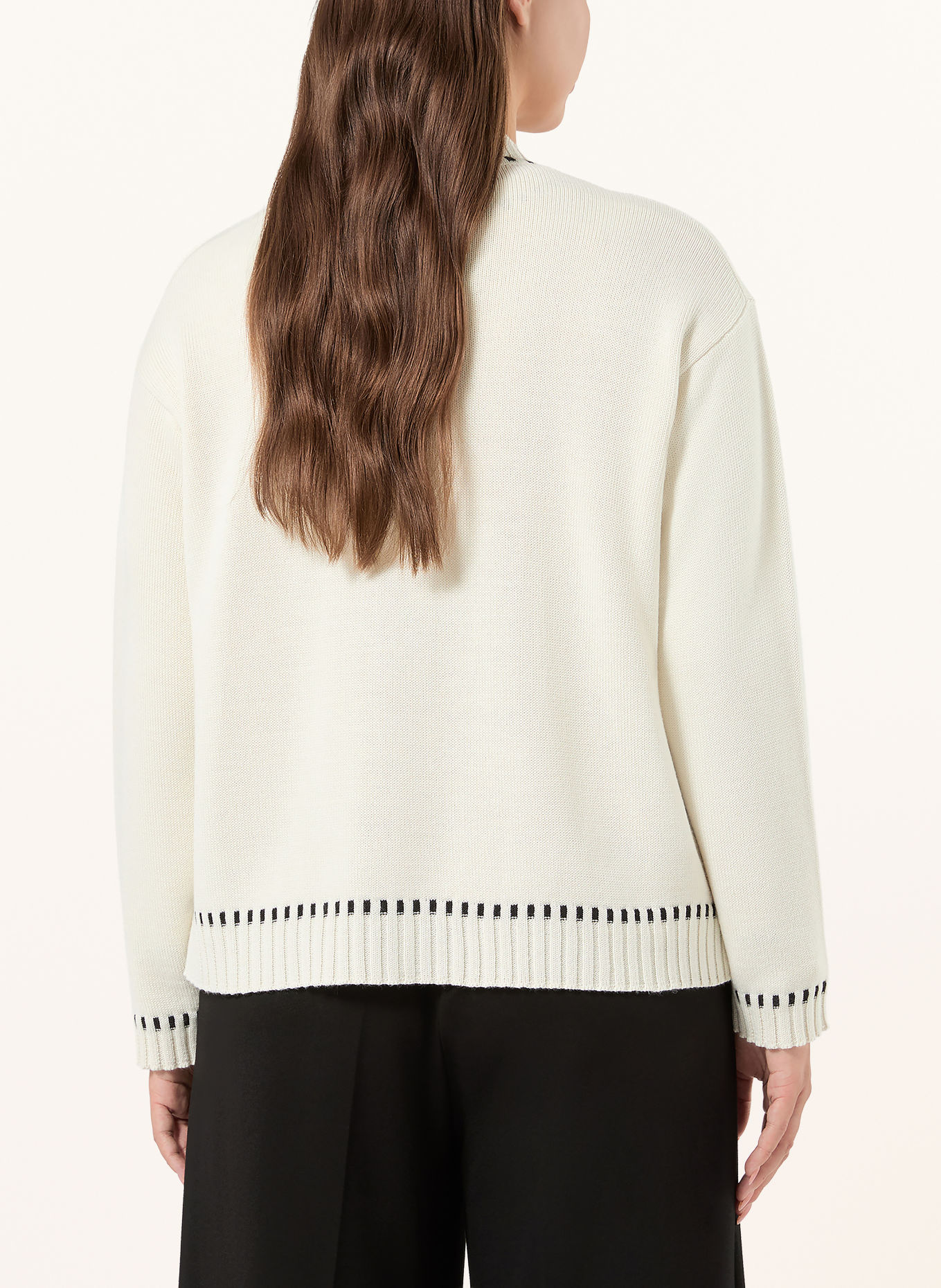 PERSONA MARINA RINALDI Gilet PMRALPE: BLANC / NOIR