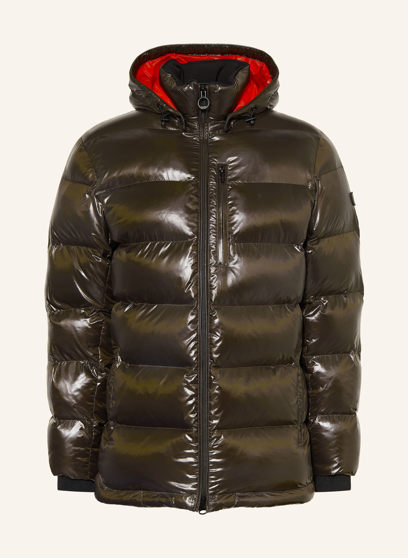 WELLENSTEYN BLACKBIRD Quilted Jacket with Detachable Hood: DARK GREEN
