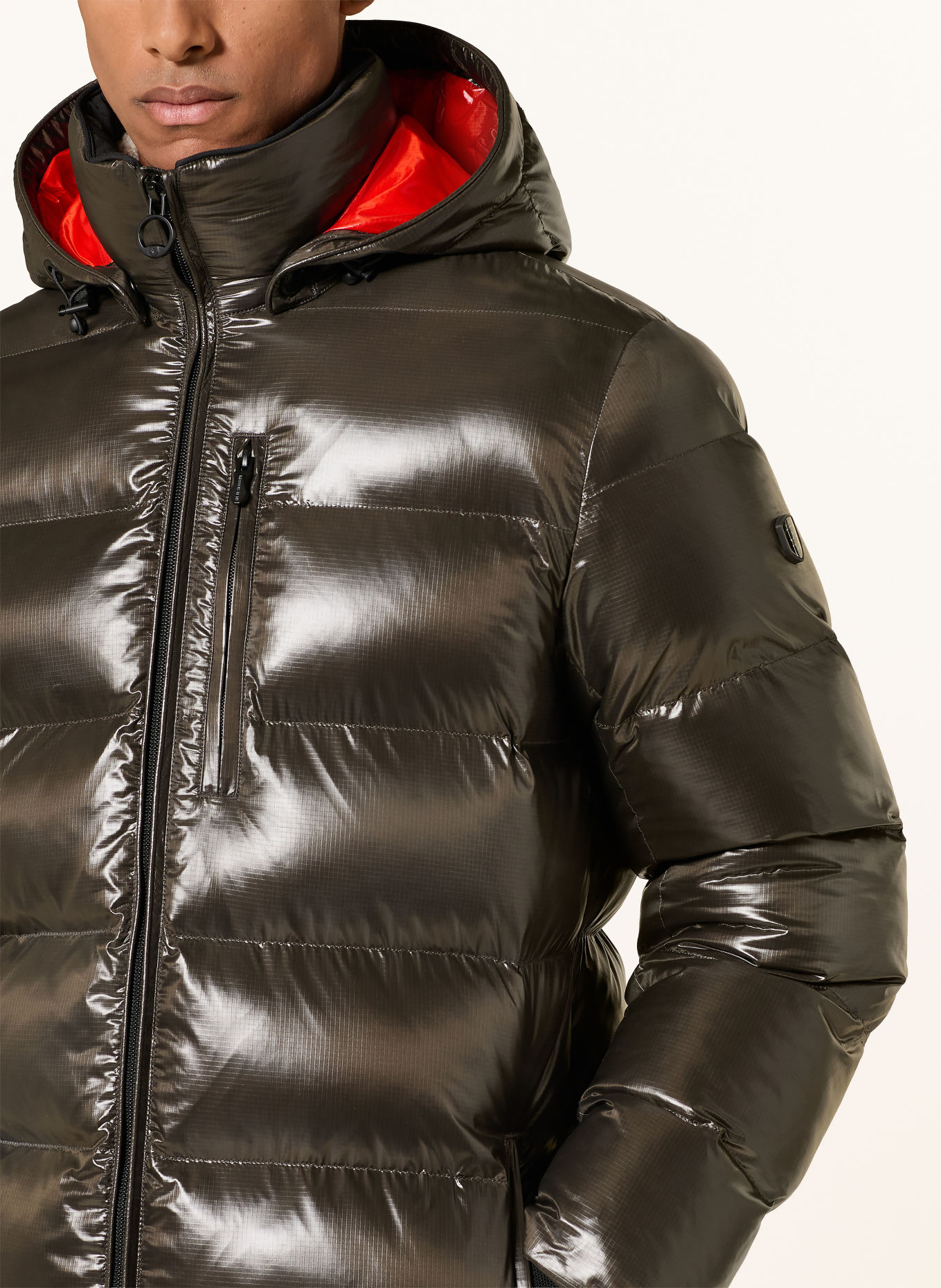 WELLENSTEYN BLACKBIRD Quilted Jacket with Detachable Hood: DARK GREEN