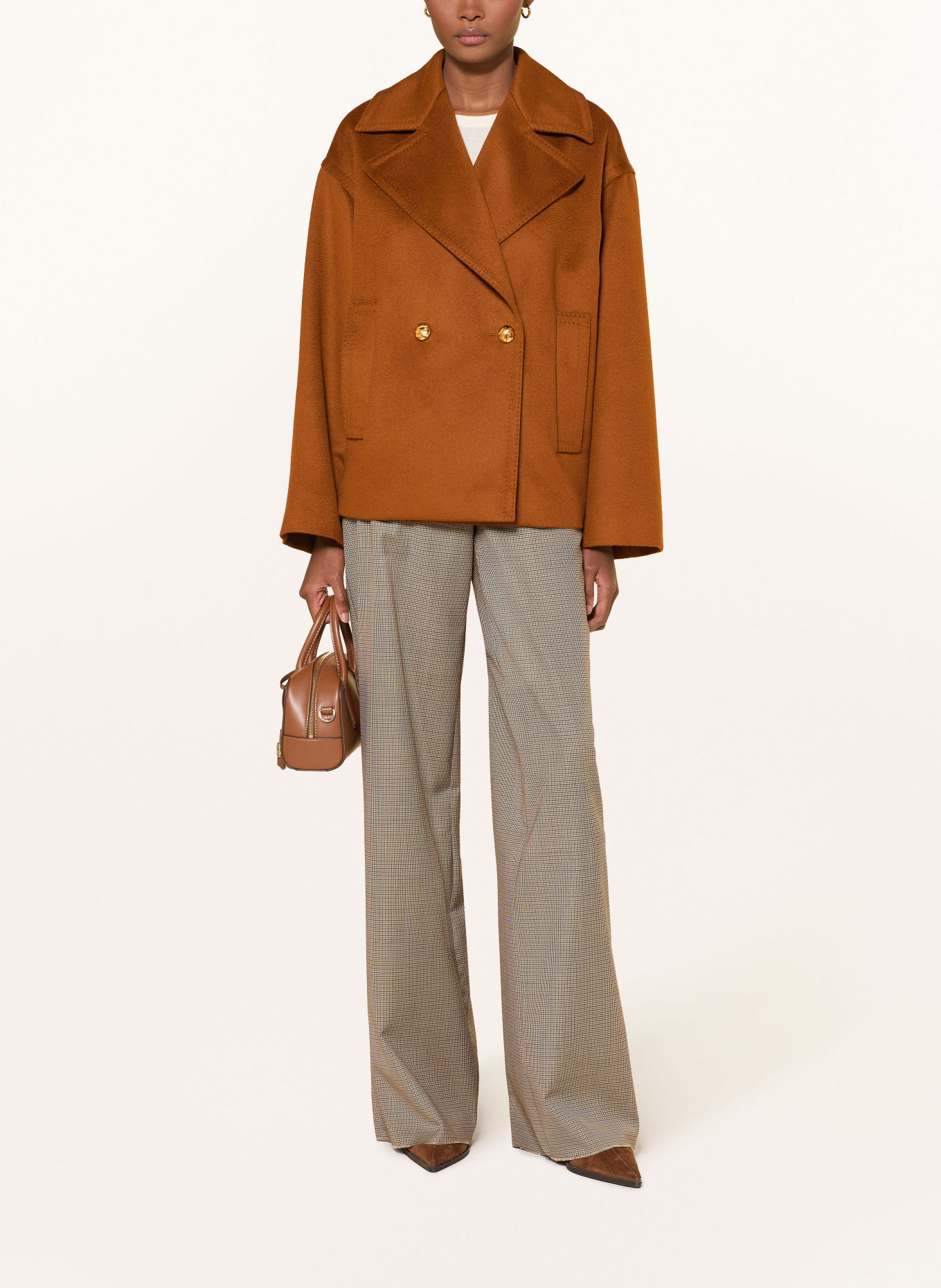 Max Mara STUDIO SNOB Pea coat: BROWN