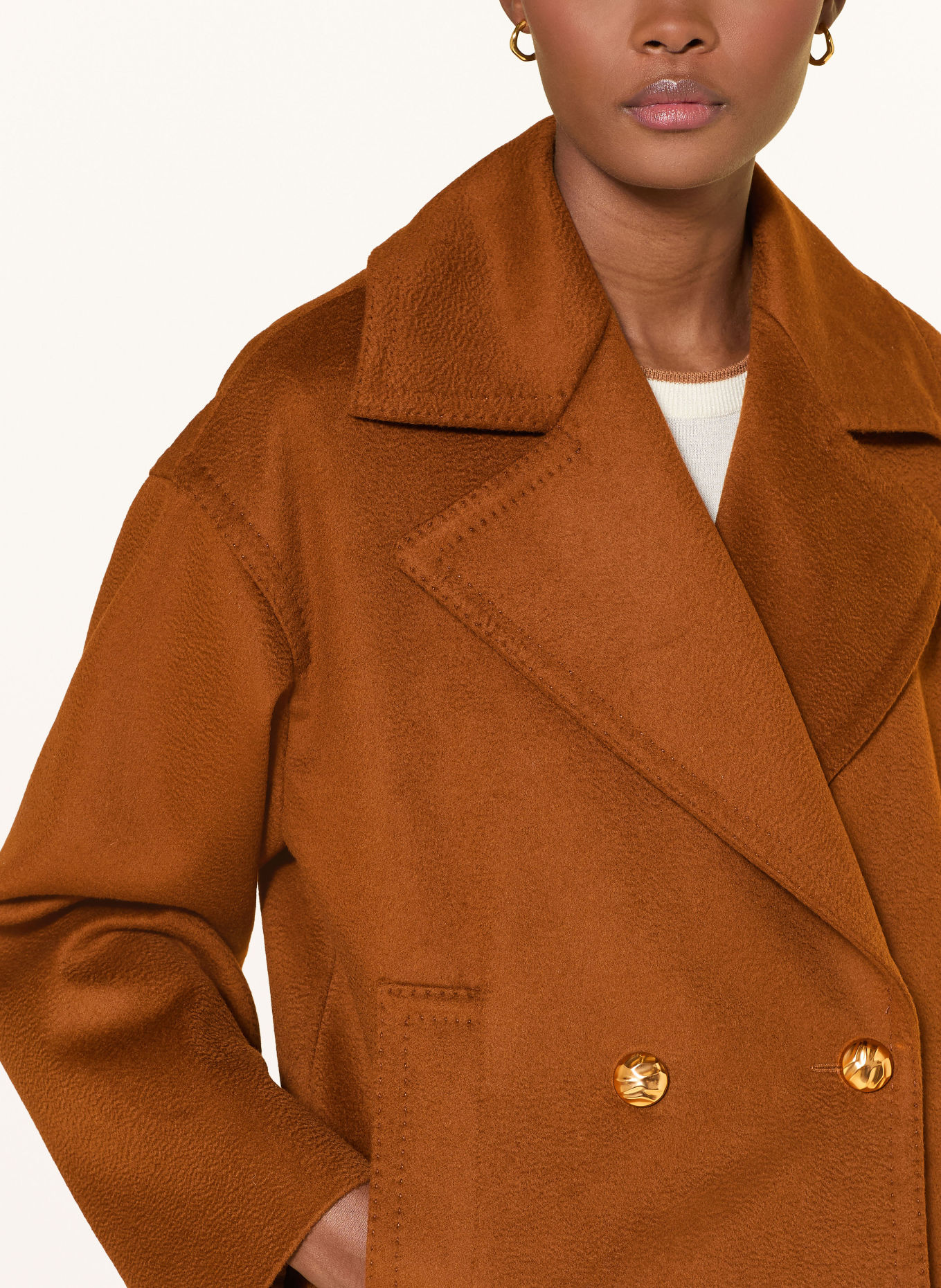 Max Mara STUDIO SNOB Pea coat: BROWN