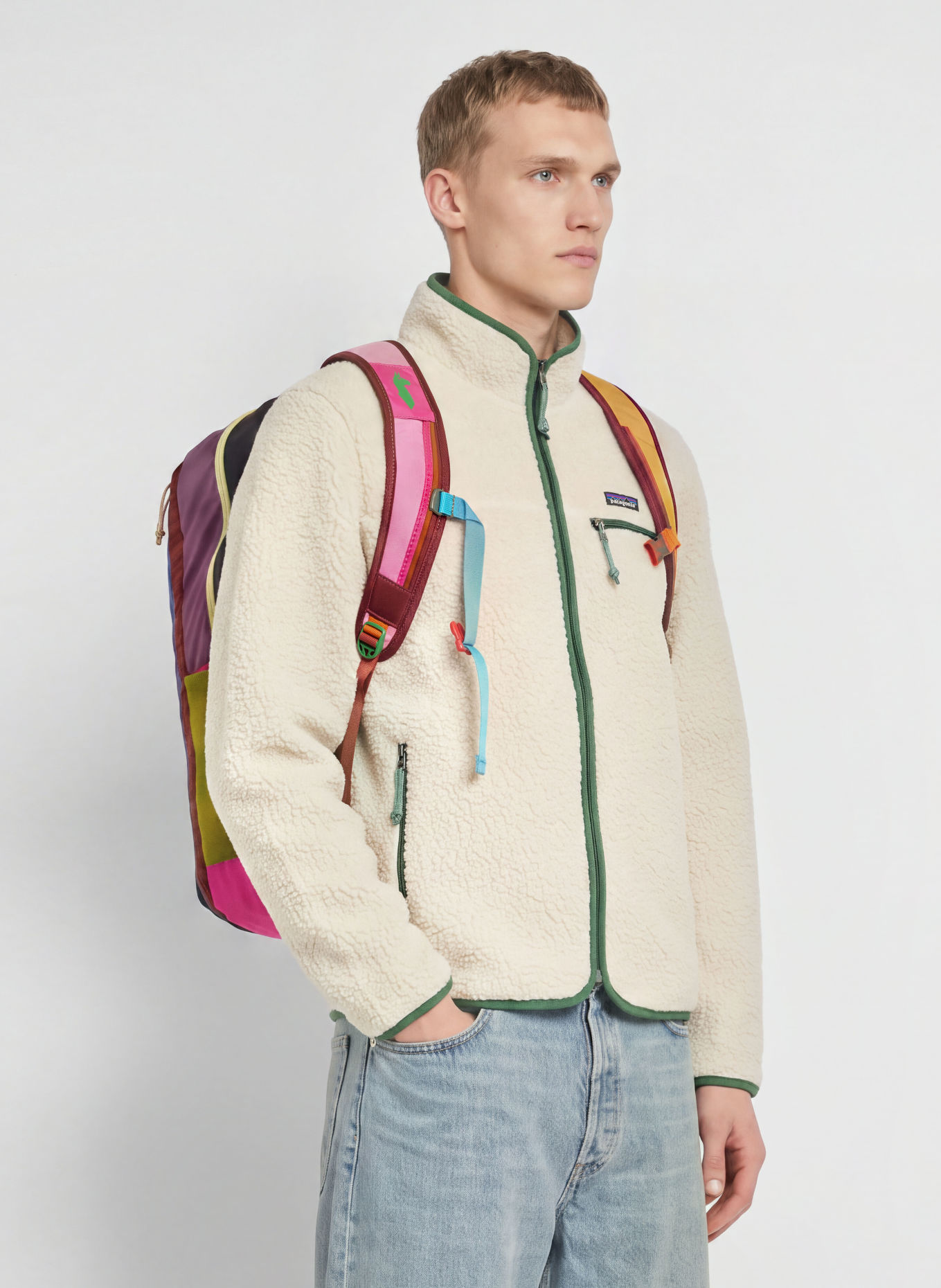 cotopaxi BATAC 24-liter backpack with laptop compartment: DARK GREEN / PINK / ORANGE