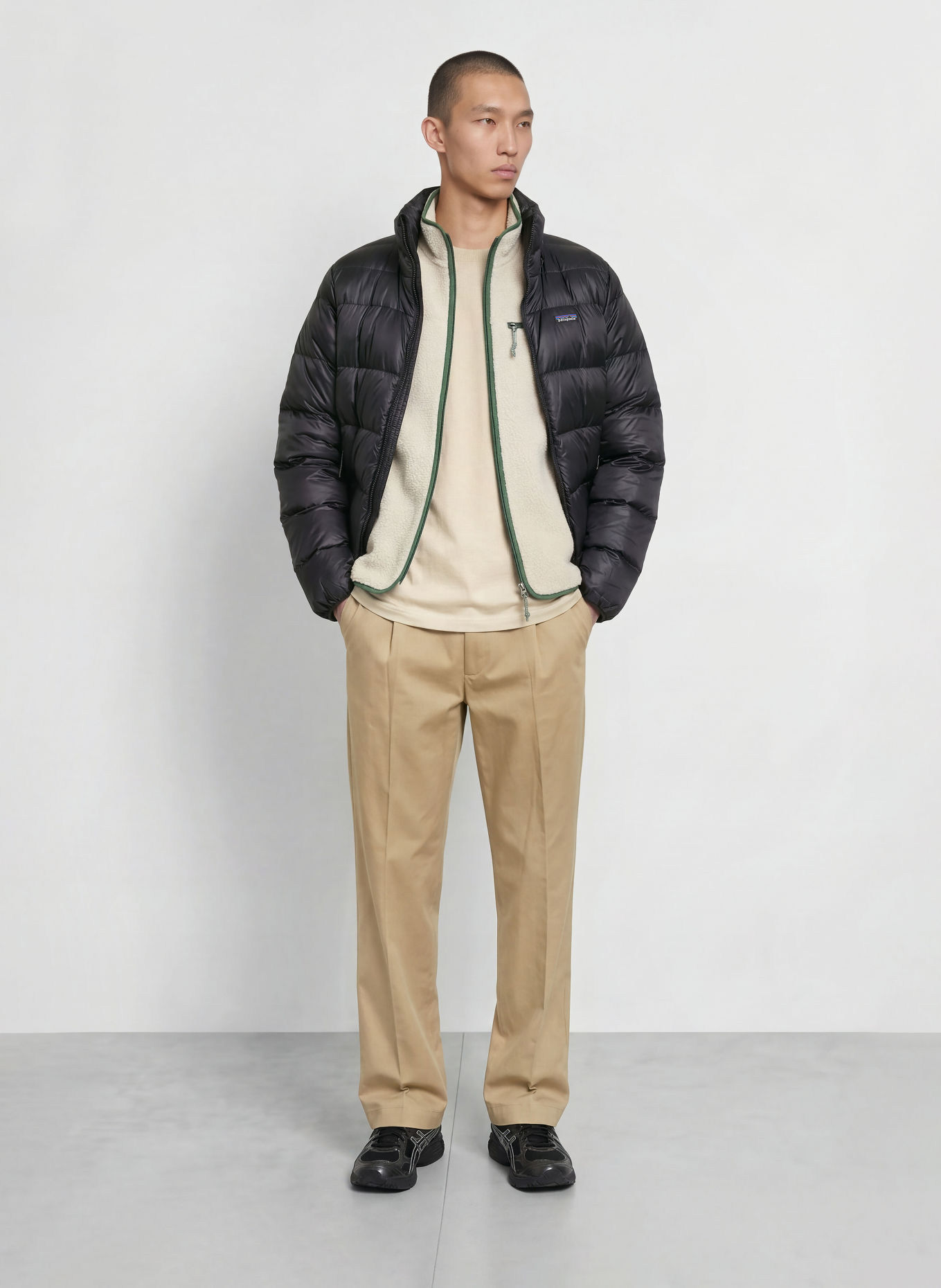 patagonia Lightweight-Daunenjacke FITZ ROY: SCHWARZ