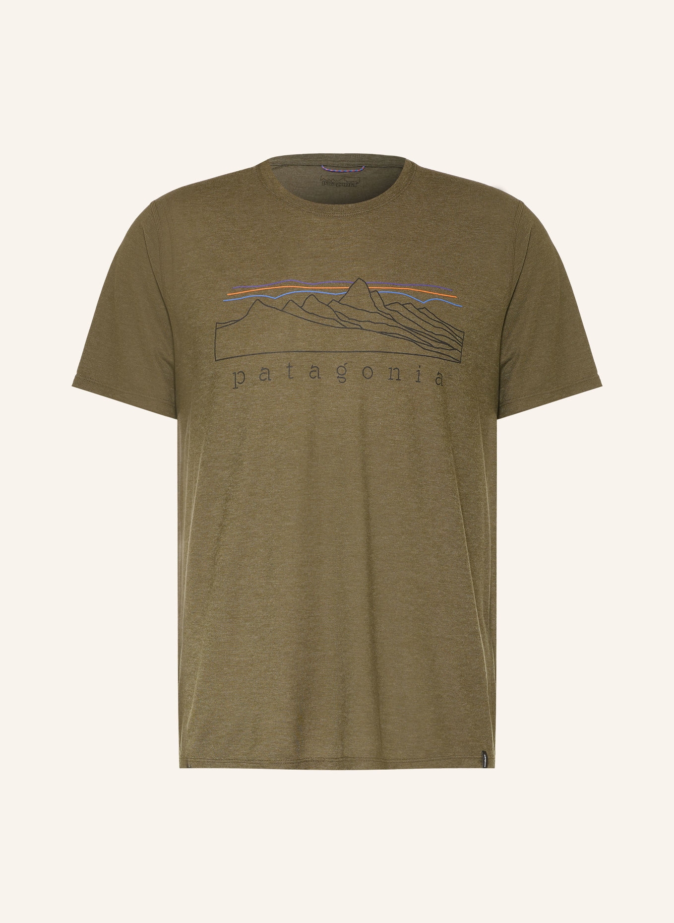 patagonia Trainingsshirt CAP COOL TRAIL: DONKERGROEN