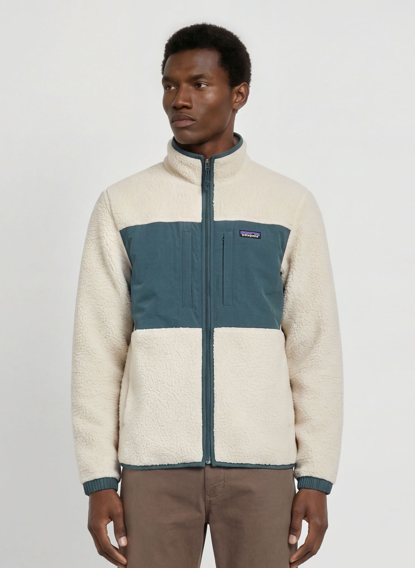 patagonia Fleecejacka RETRO PILE: GRÄDDE / PETROL