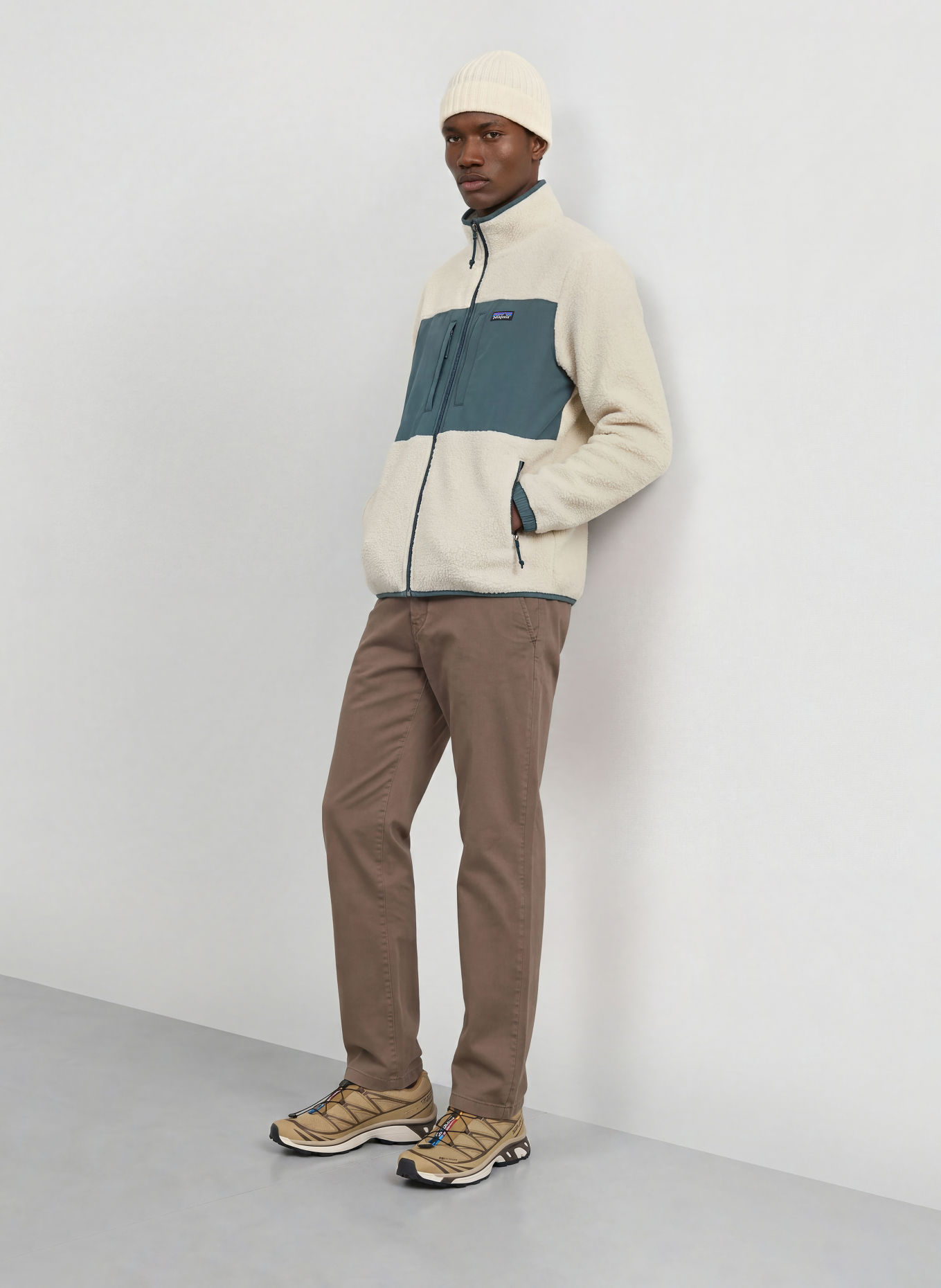 patagonia Fleecejacka RETRO PILE: GRÄDDE / PETROL
