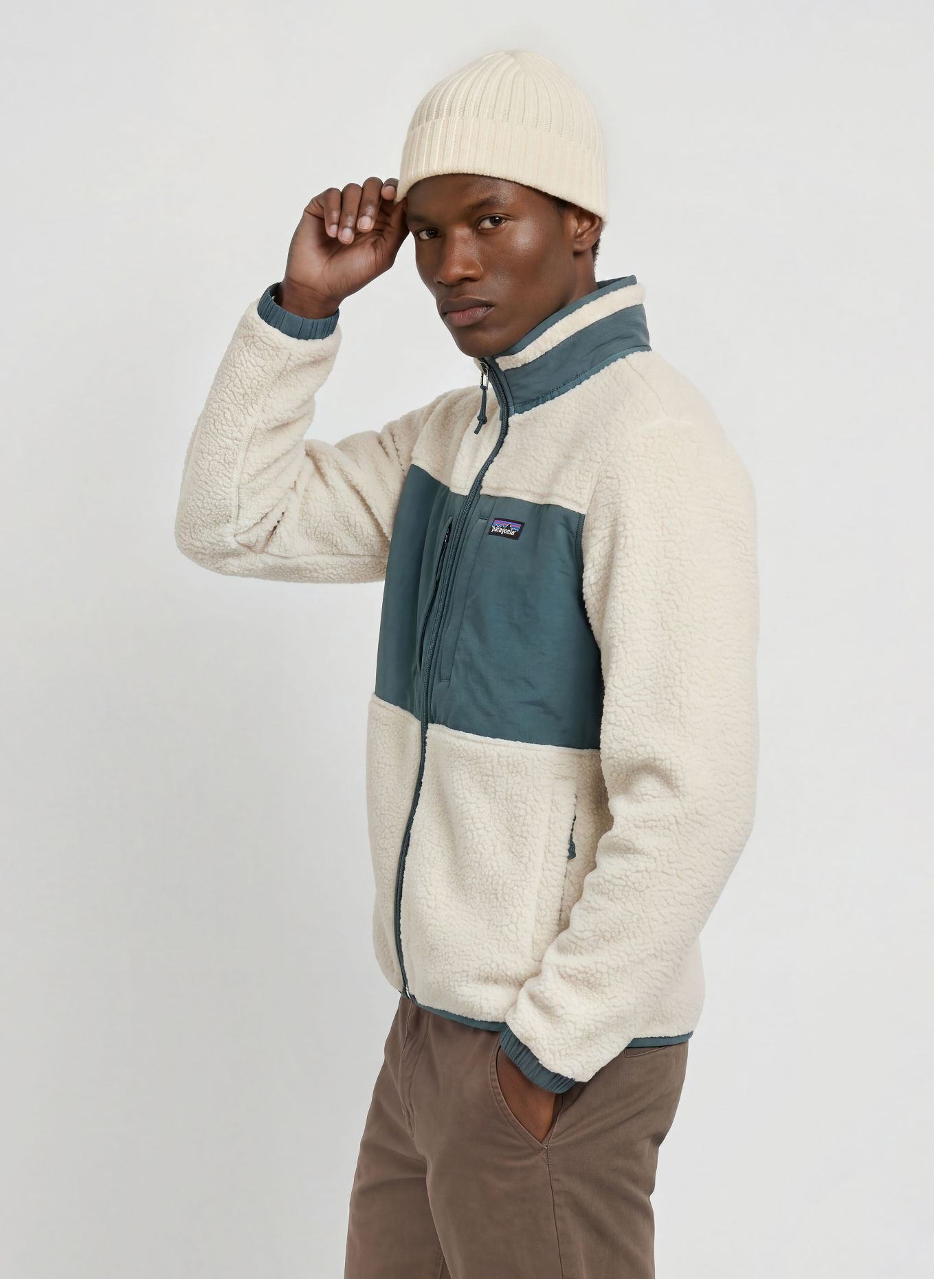 patagonia Fleecejacka RETRO PILE: GRÄDDE / PETROL