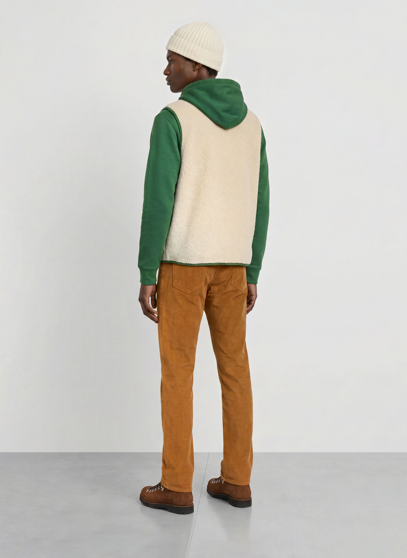 patagonia Fleeceweste RETRO PILE: WEISS / DUNKELGRÜN