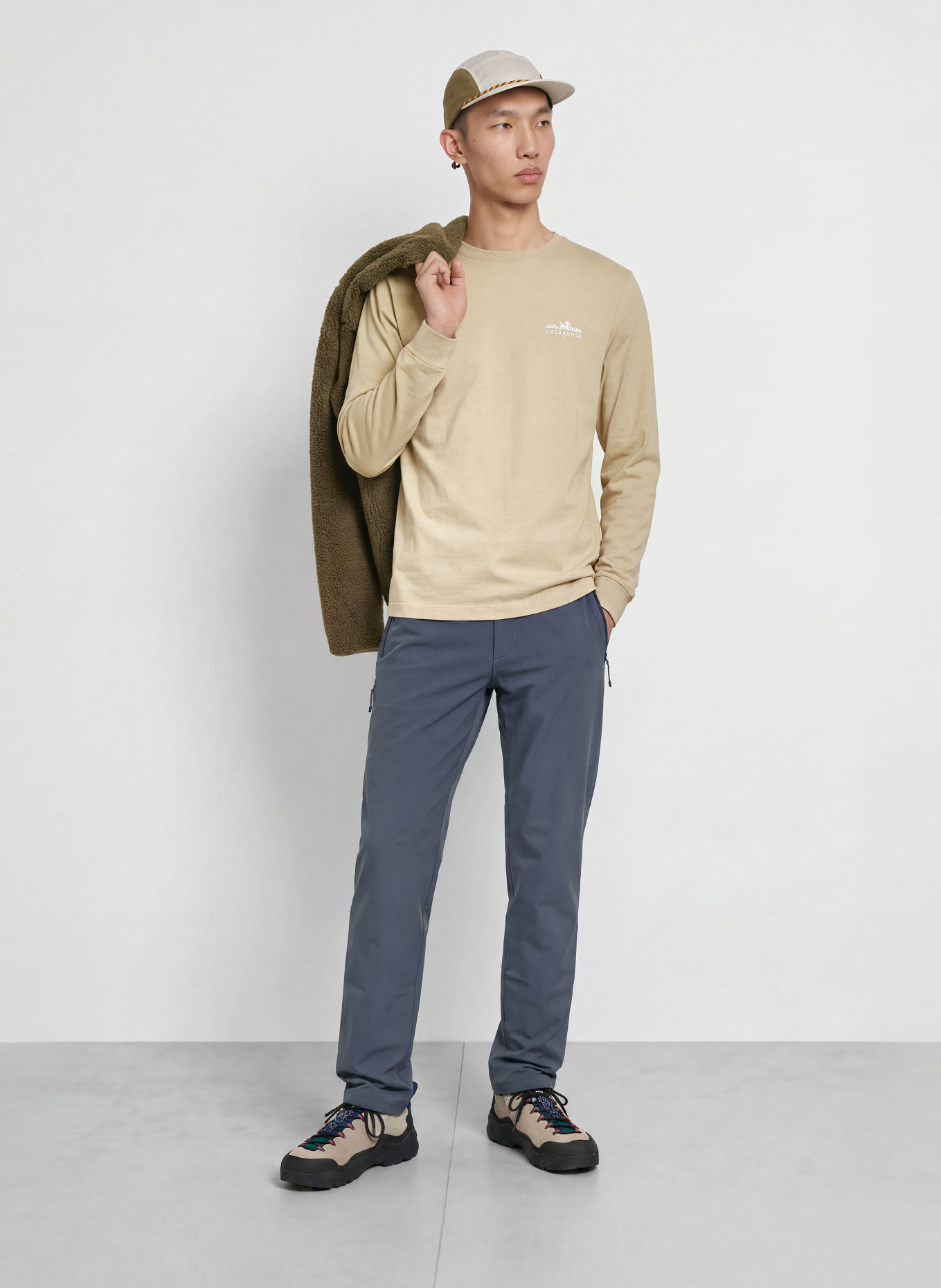 patagonia Longsleeve FITZ ROY FOOTHILLS: LICHTGROEN