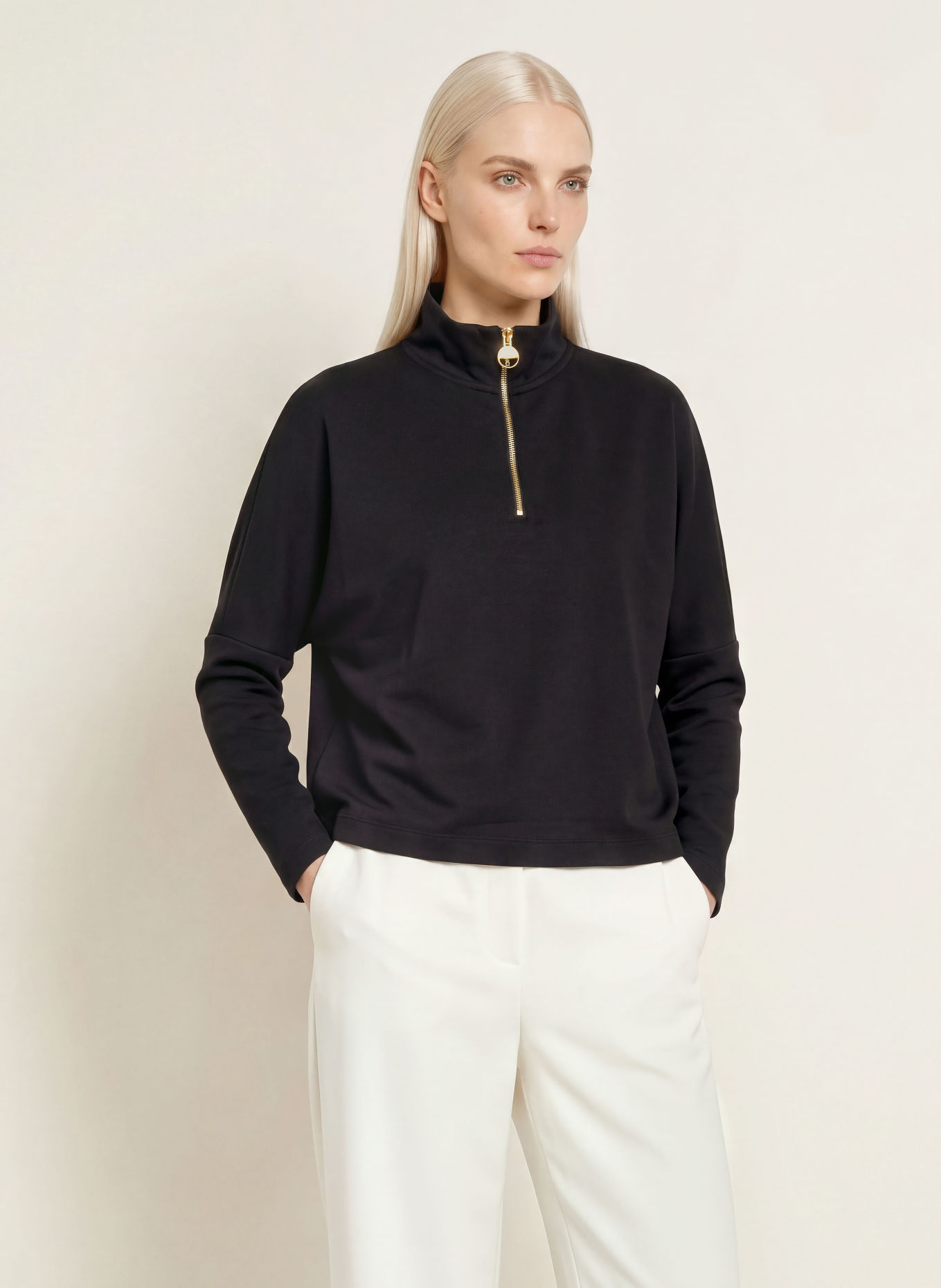 BARBOUR INTERNATIONAL Jersey pullover KEMORA: BLACK