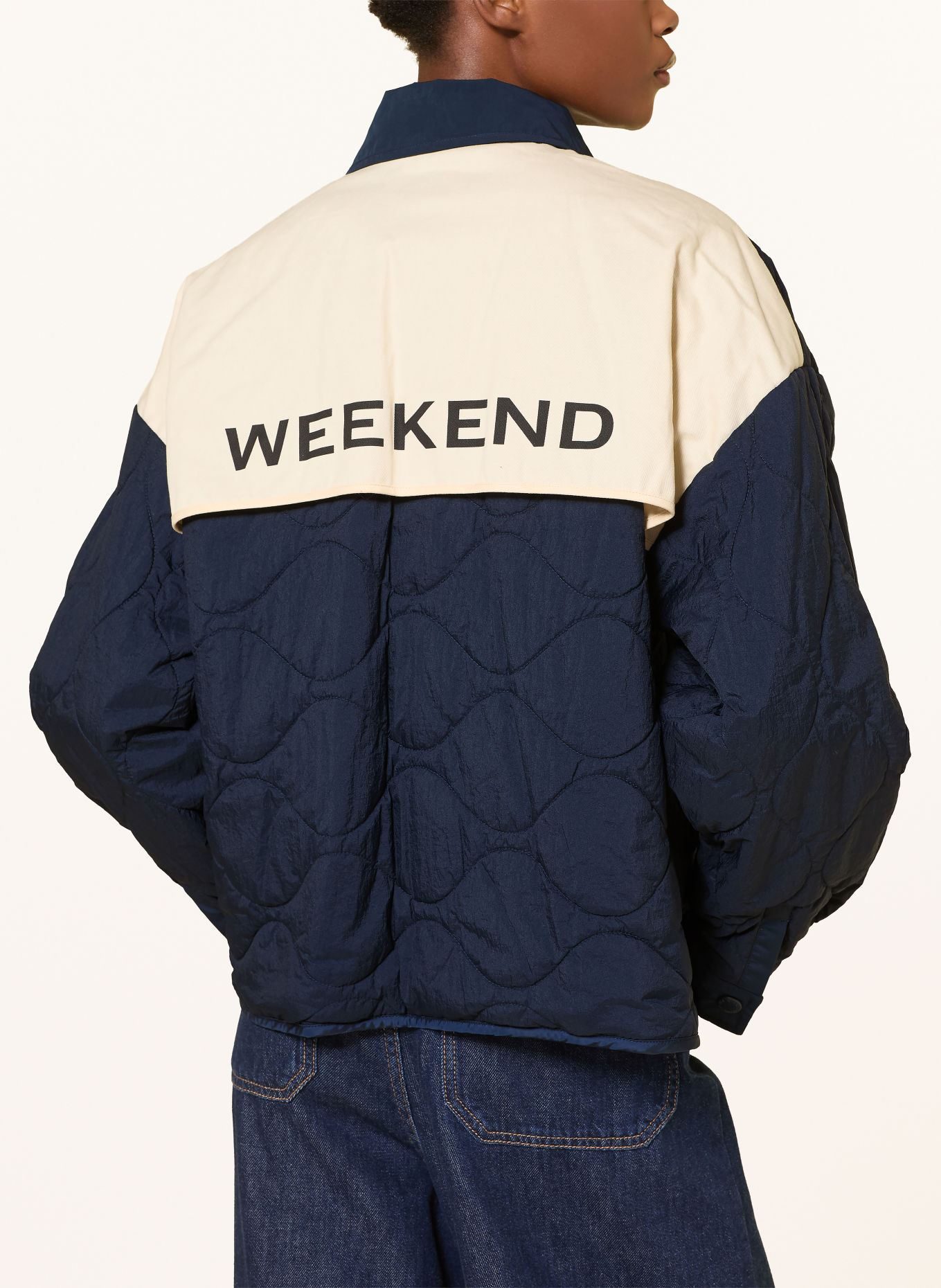 WEEKEND Max Mara Kurtka SUGHERO dwustronna: GRANATOWY