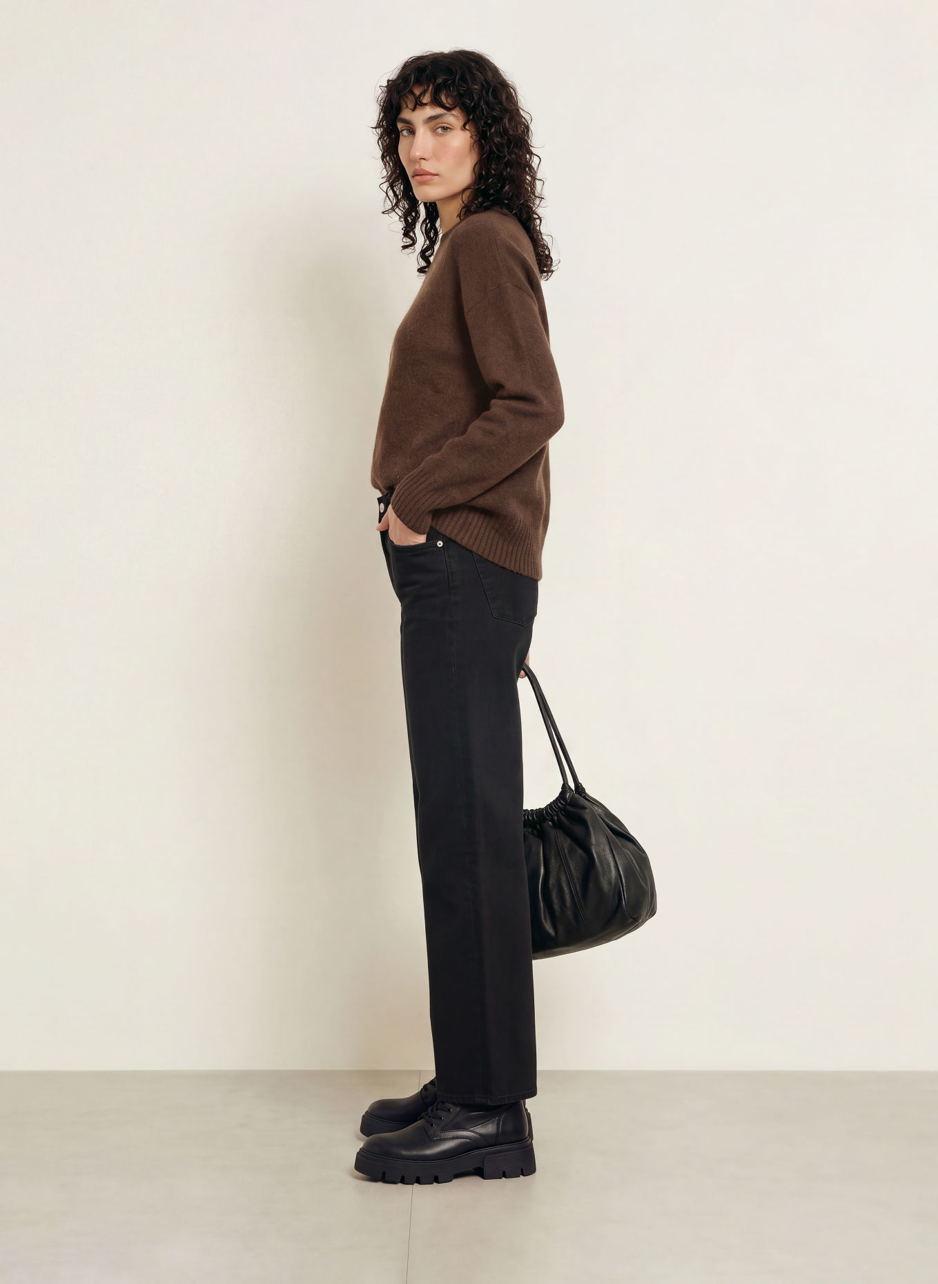 BELSTAFF Pullover RHEA: DUNKELBRAUN