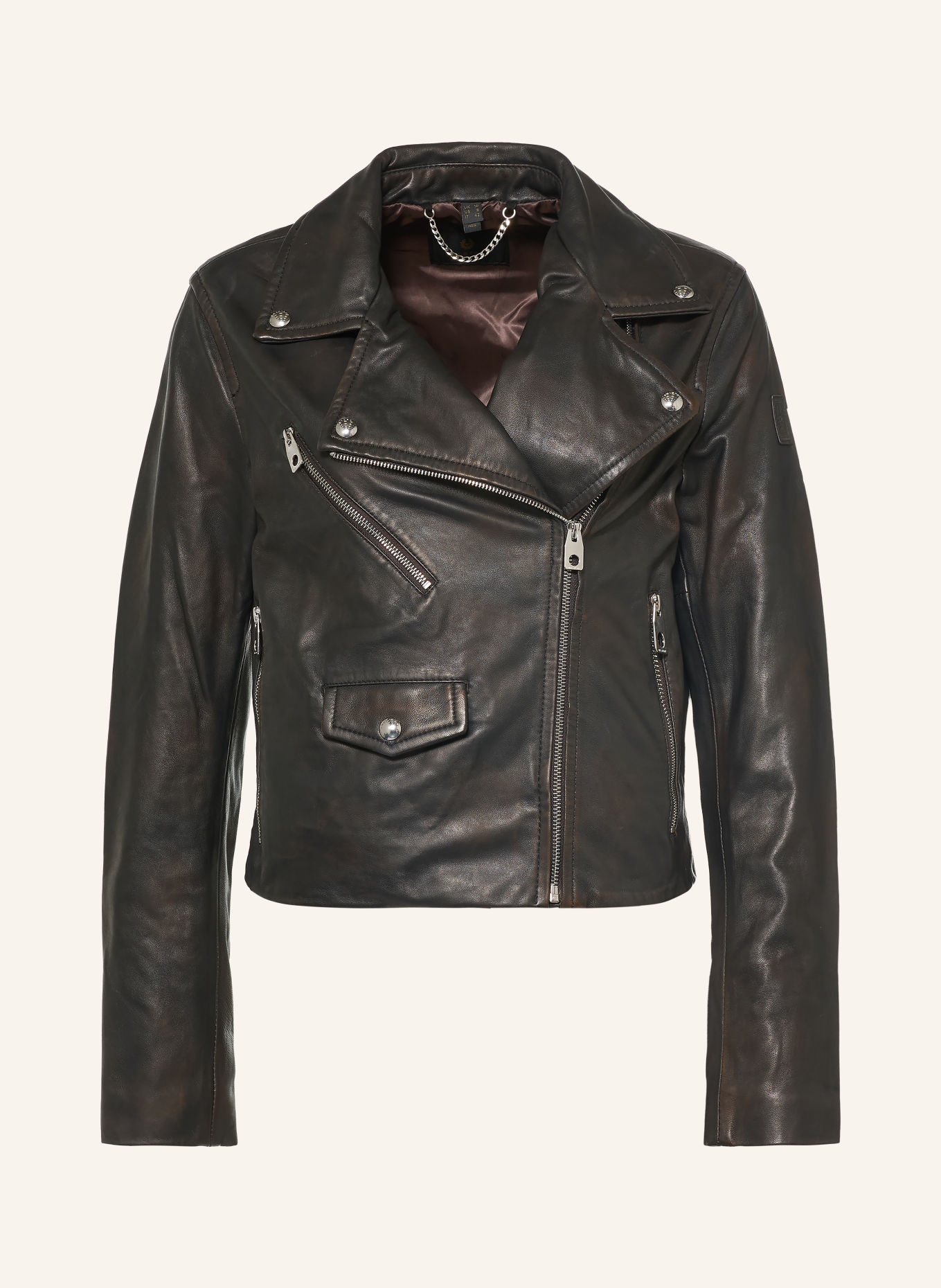 BELSTAFF Lederjacke SIENNA: DUNKELBRAUN