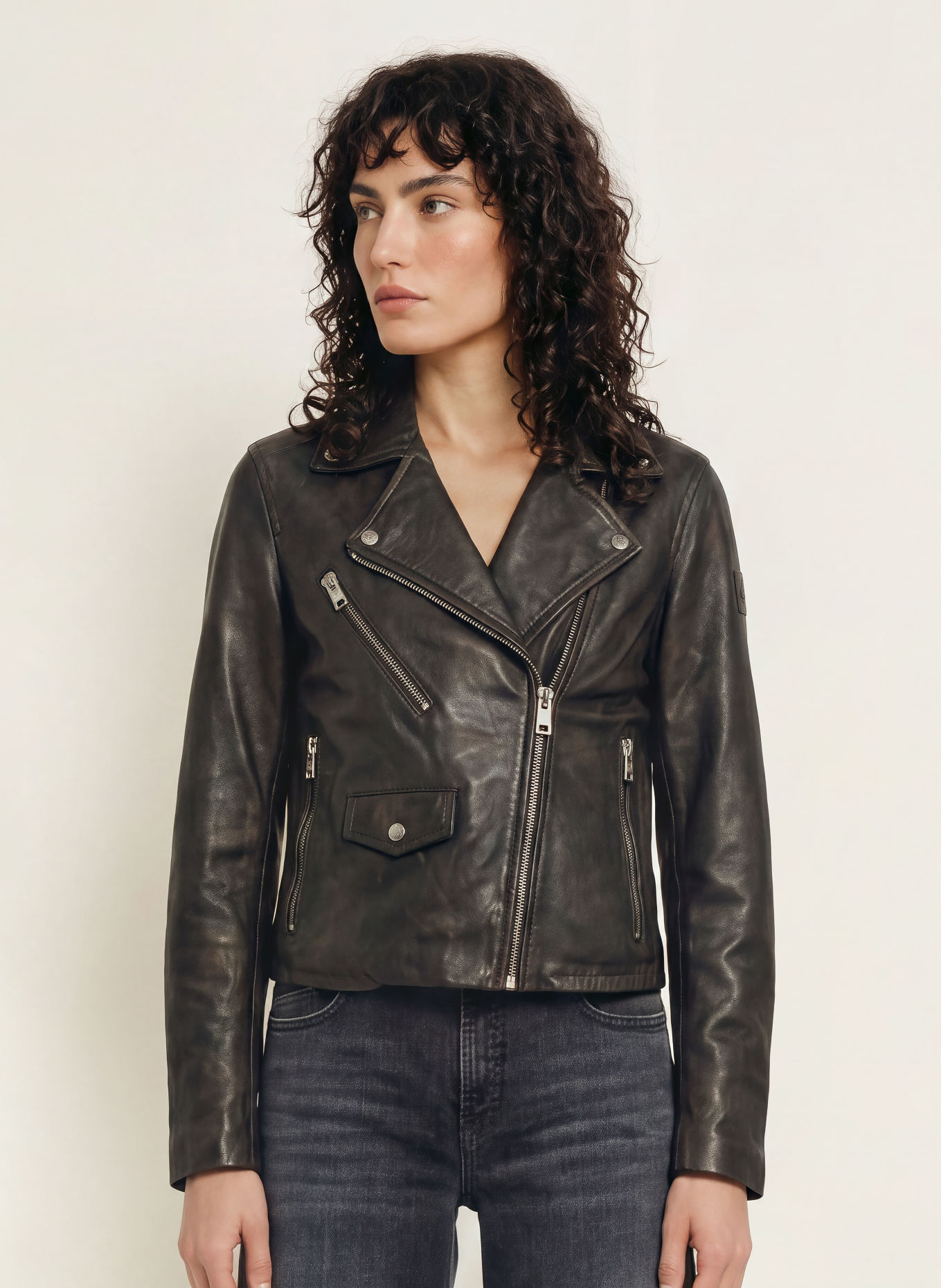 BELSTAFF Lederjacke SIENNA: DUNKELBRAUN