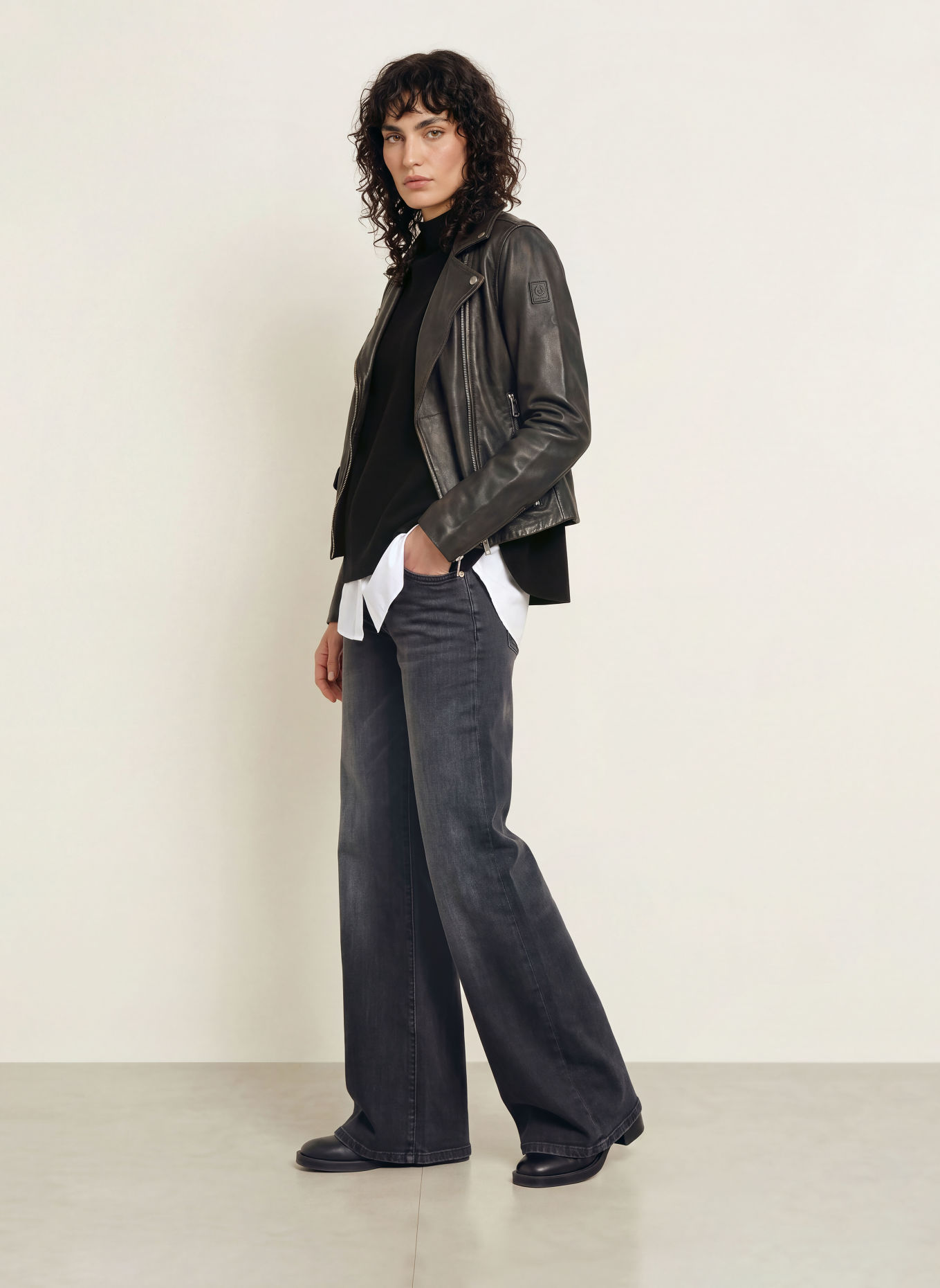 BELSTAFF Lederjacke SIENNA: DUNKELBRAUN