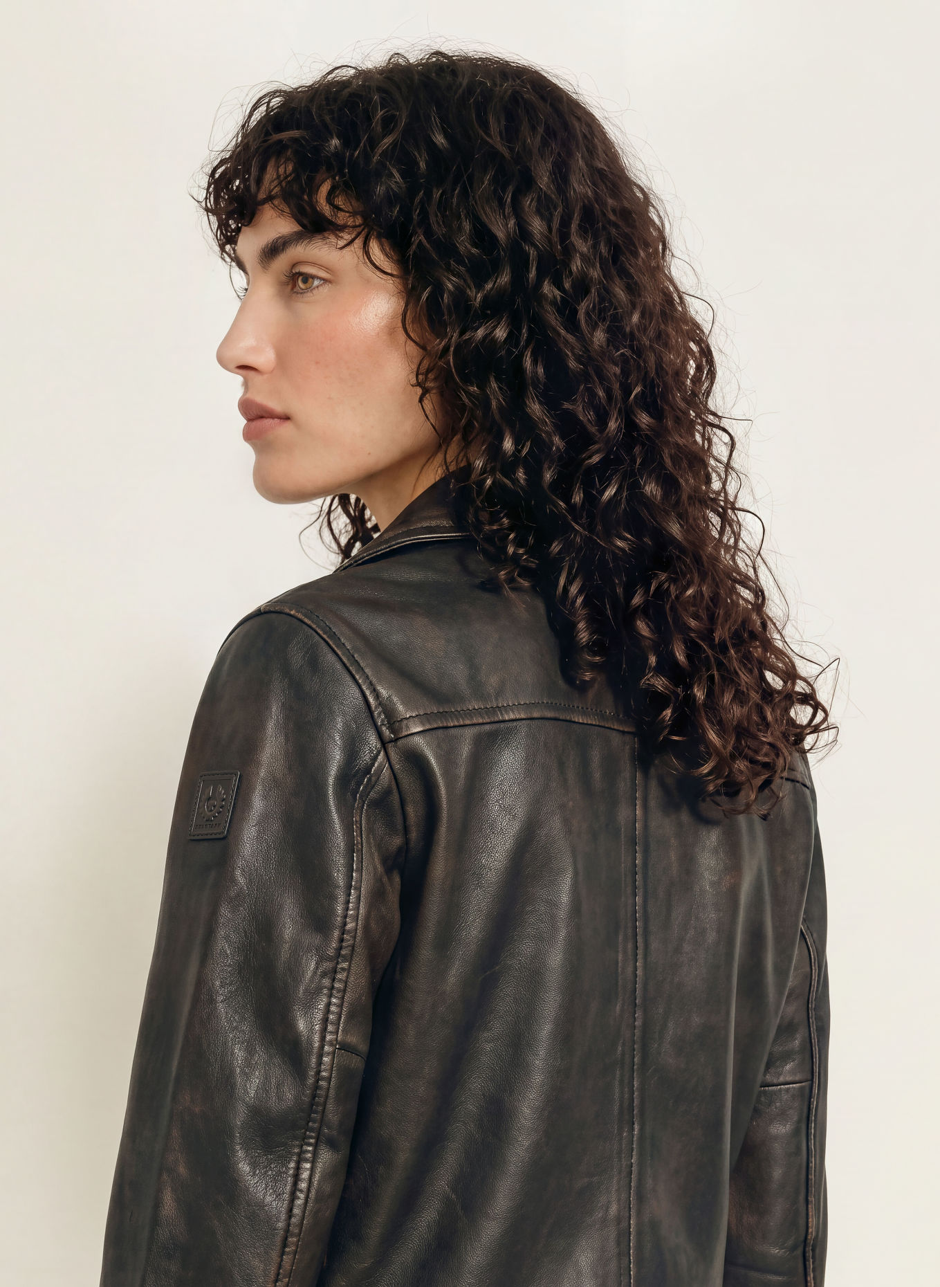 BELSTAFF Lederjacke SIENNA: DUNKELBRAUN