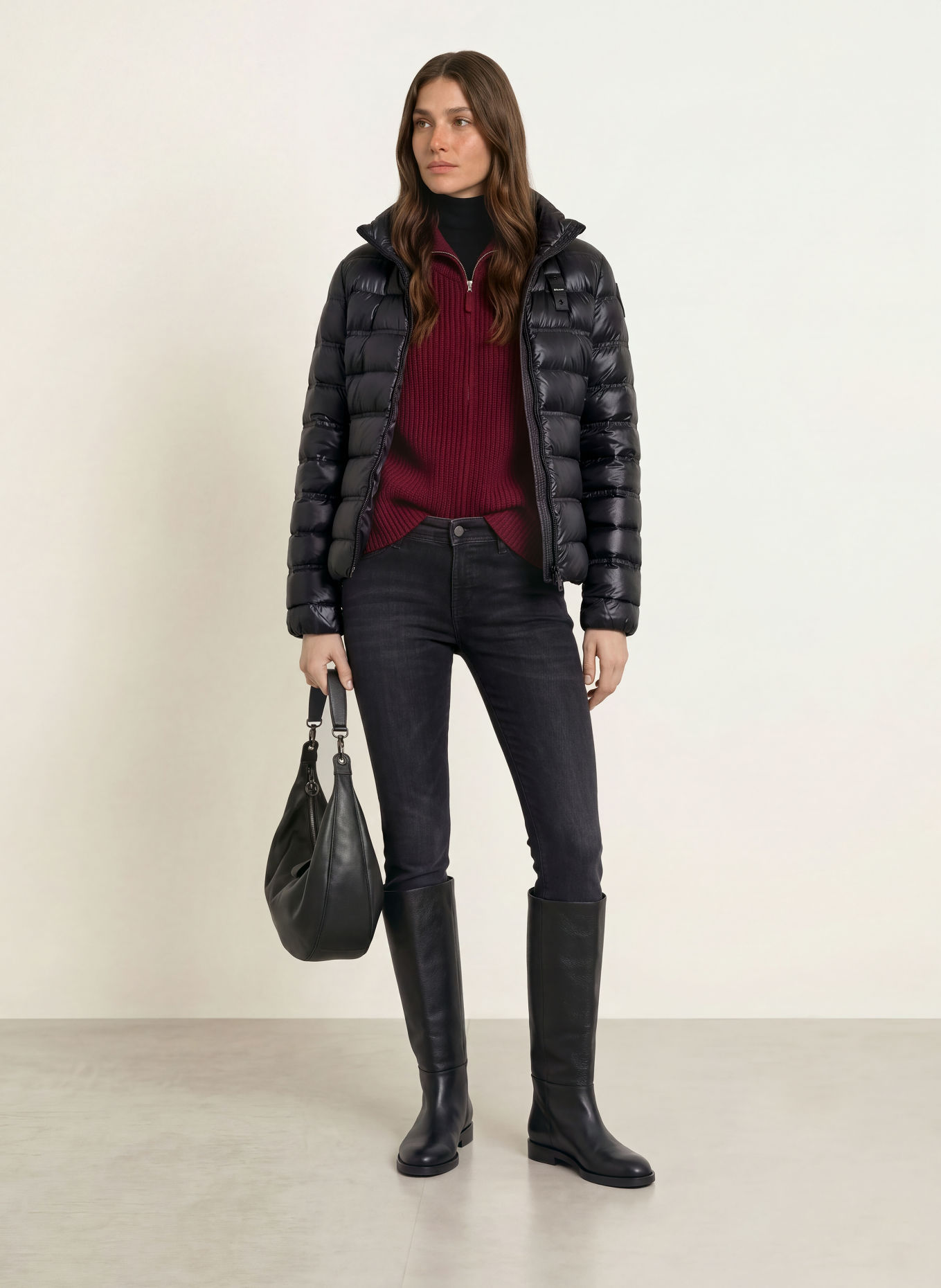 Blauer GEORGI Lightweight Down Jacket: BLACK
