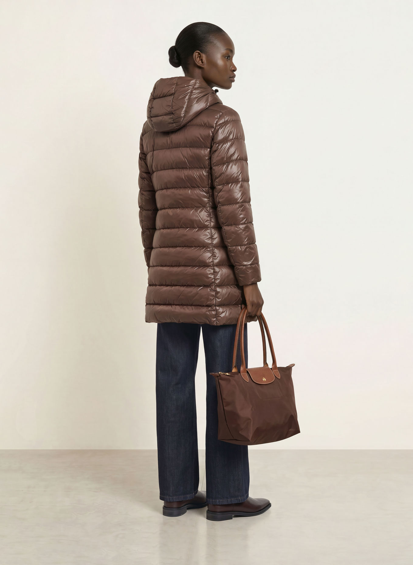 Blauer Manteau matelassé ADELAIDE: MARRON