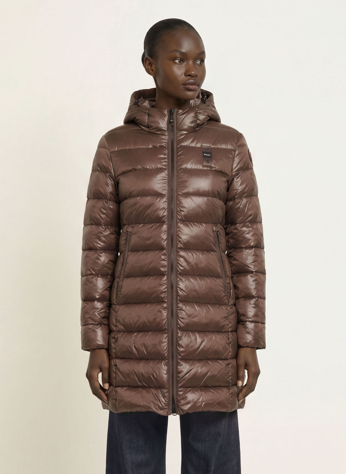 Blauer Manteau matelassé ADELAIDE: MARRON