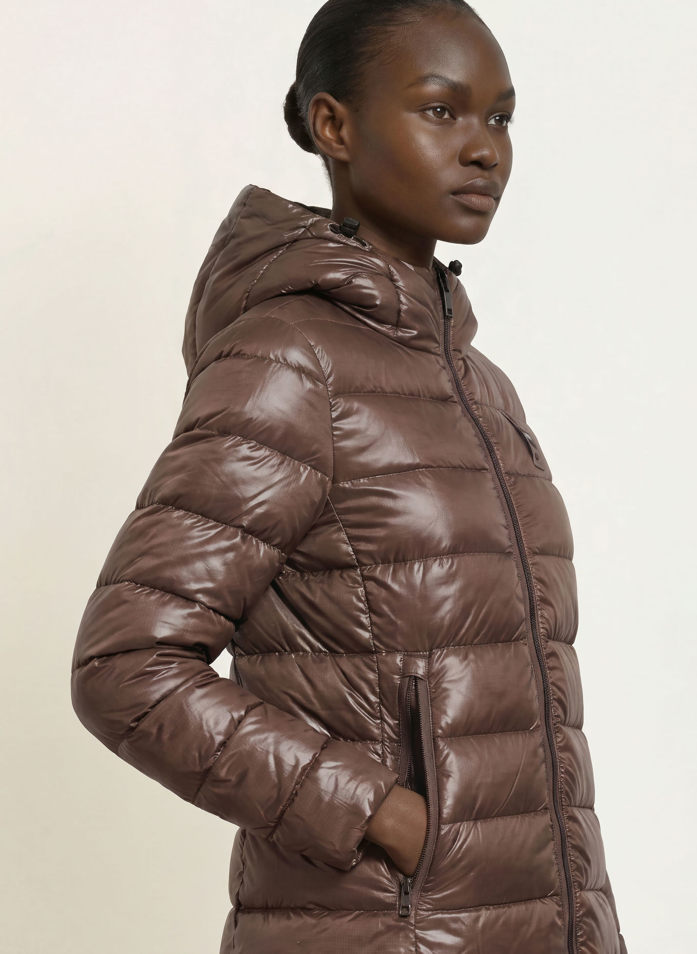 Blauer Manteau matelassé ADELAIDE: MARRON