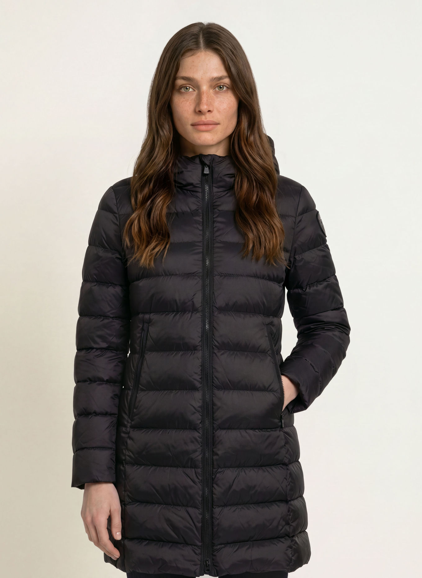Blauer Doudoune longue légère AGNES: NOIR
