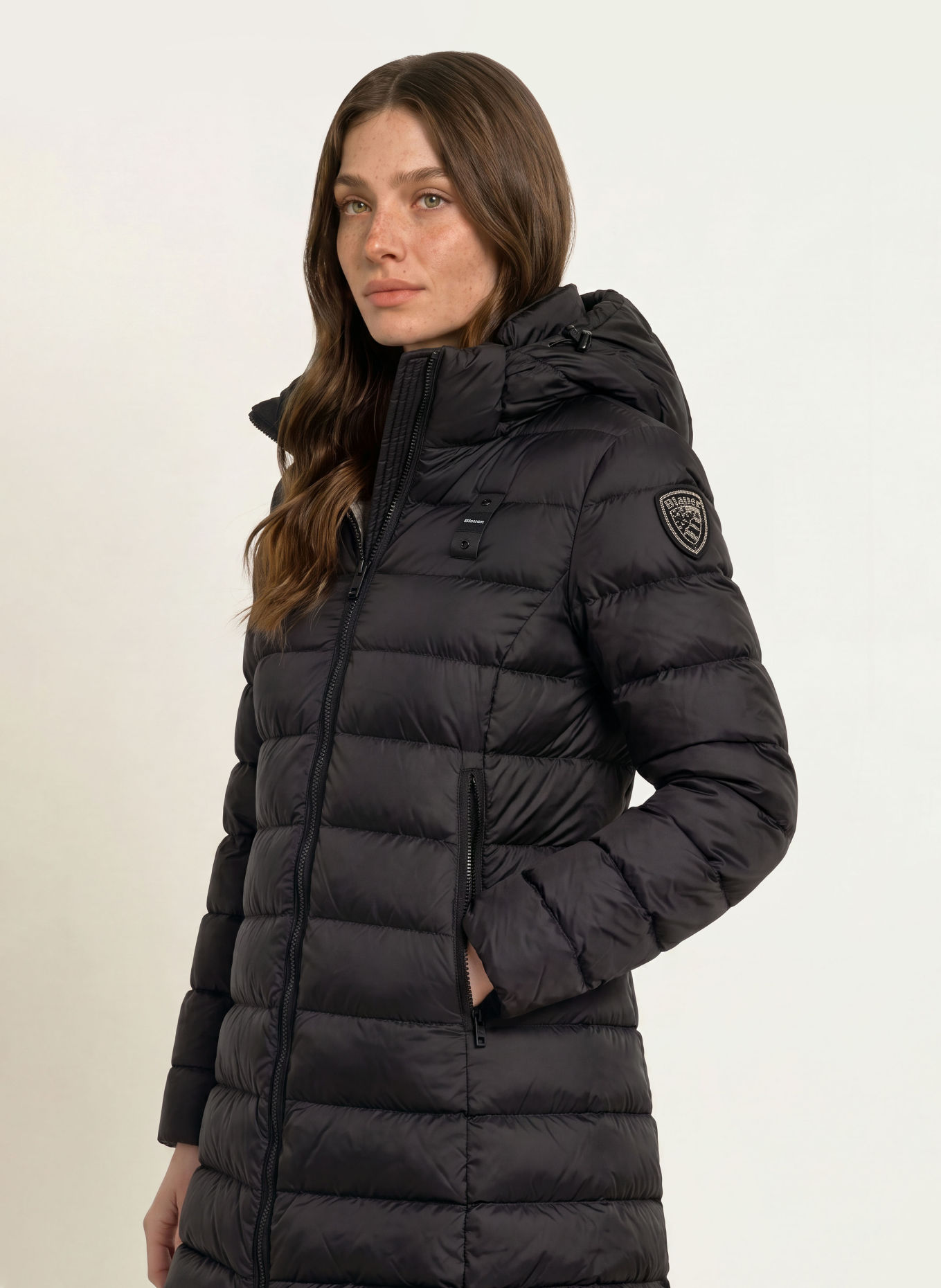 Blauer Doudoune longue légère AGNES: NOIR