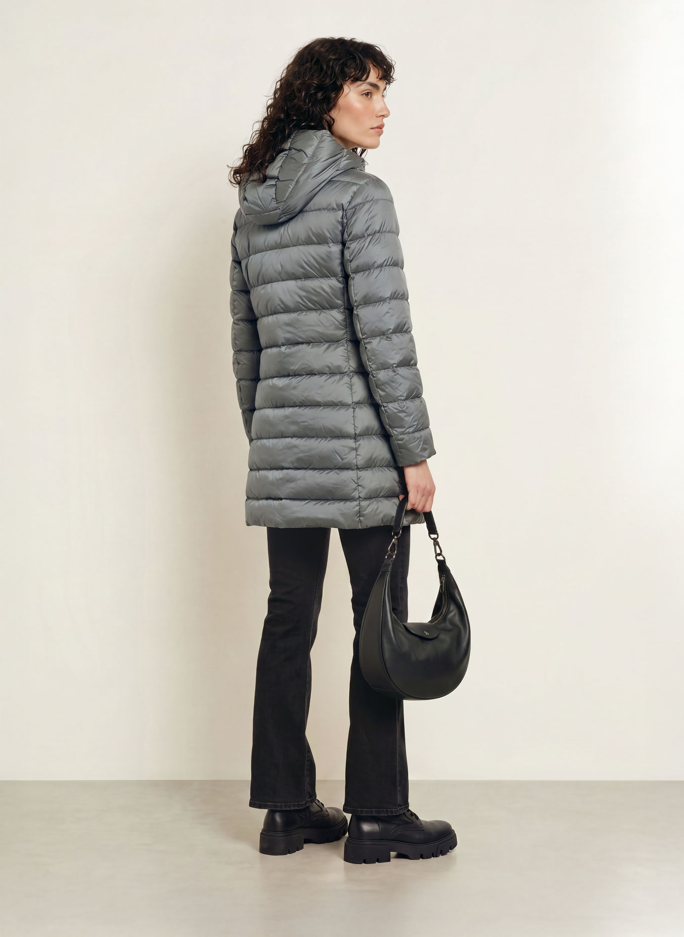 Blauer Doudoune longue légère AGNES: GRIS