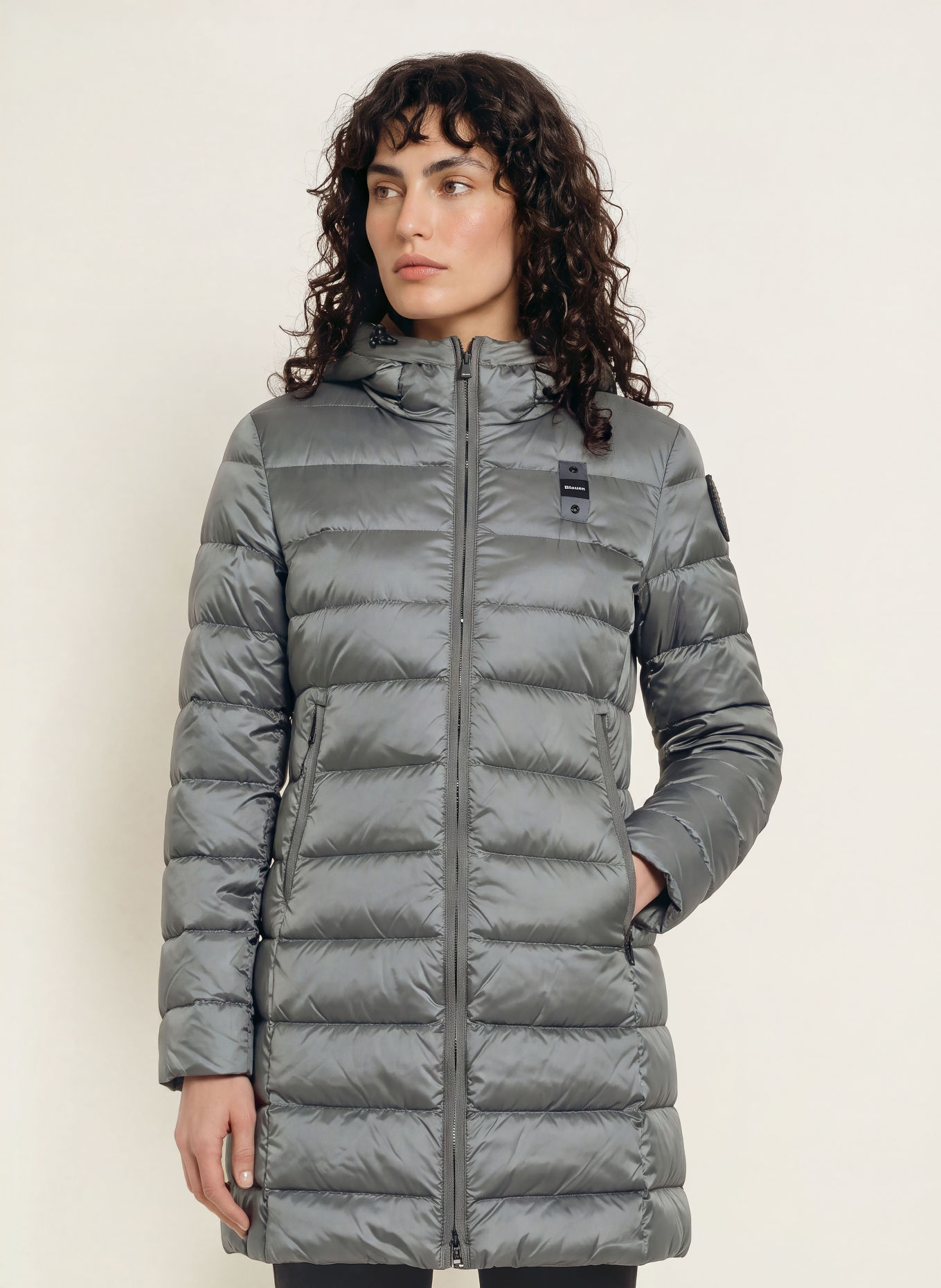 Blauer Doudoune longue légère AGNES: GRIS