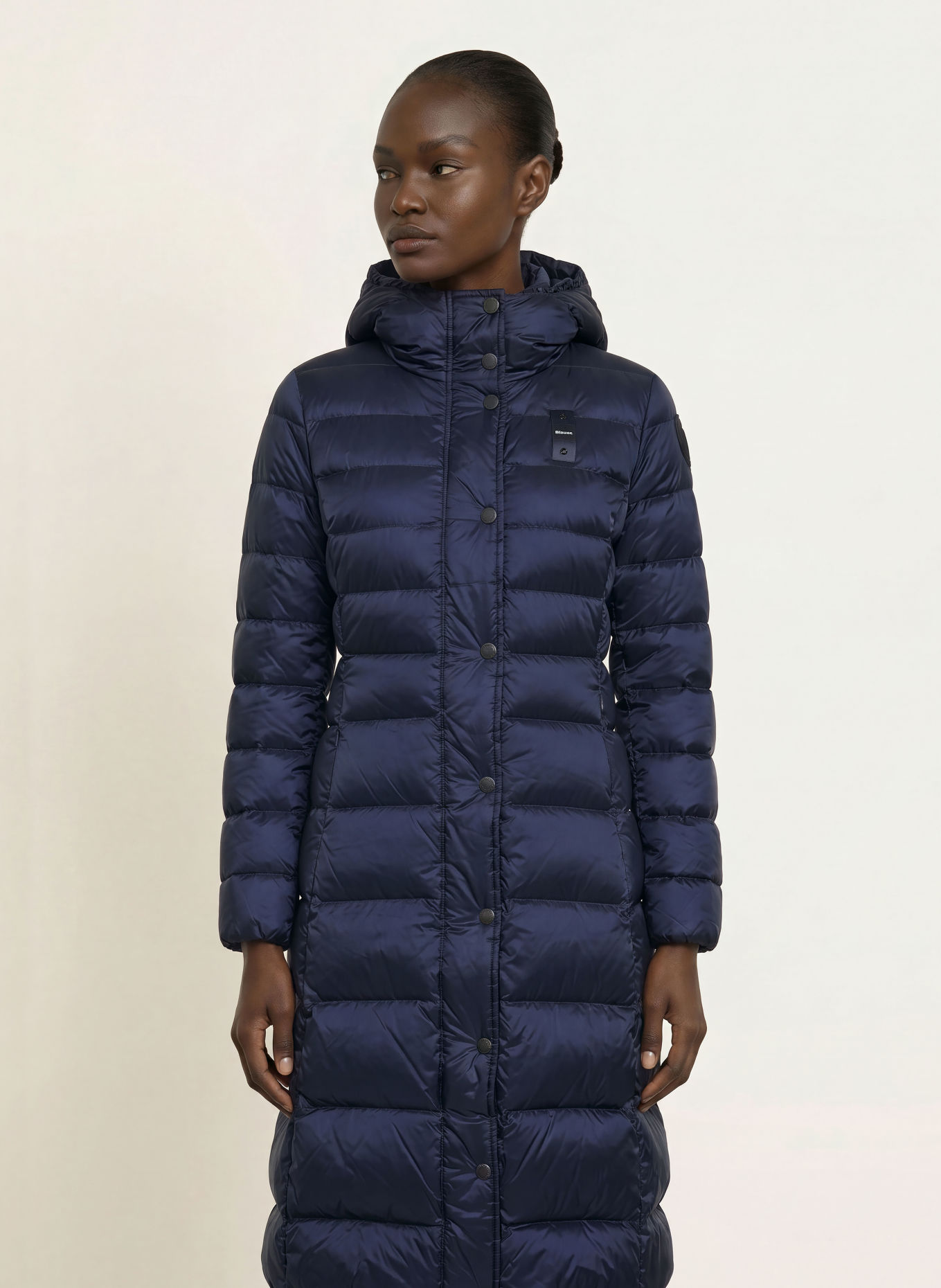 Blauer Doudoune longue: BLEU FONCÉ