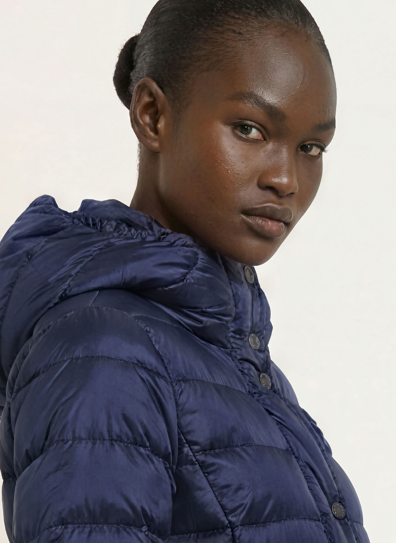 Blauer Doudoune longue: BLEU FONCÉ