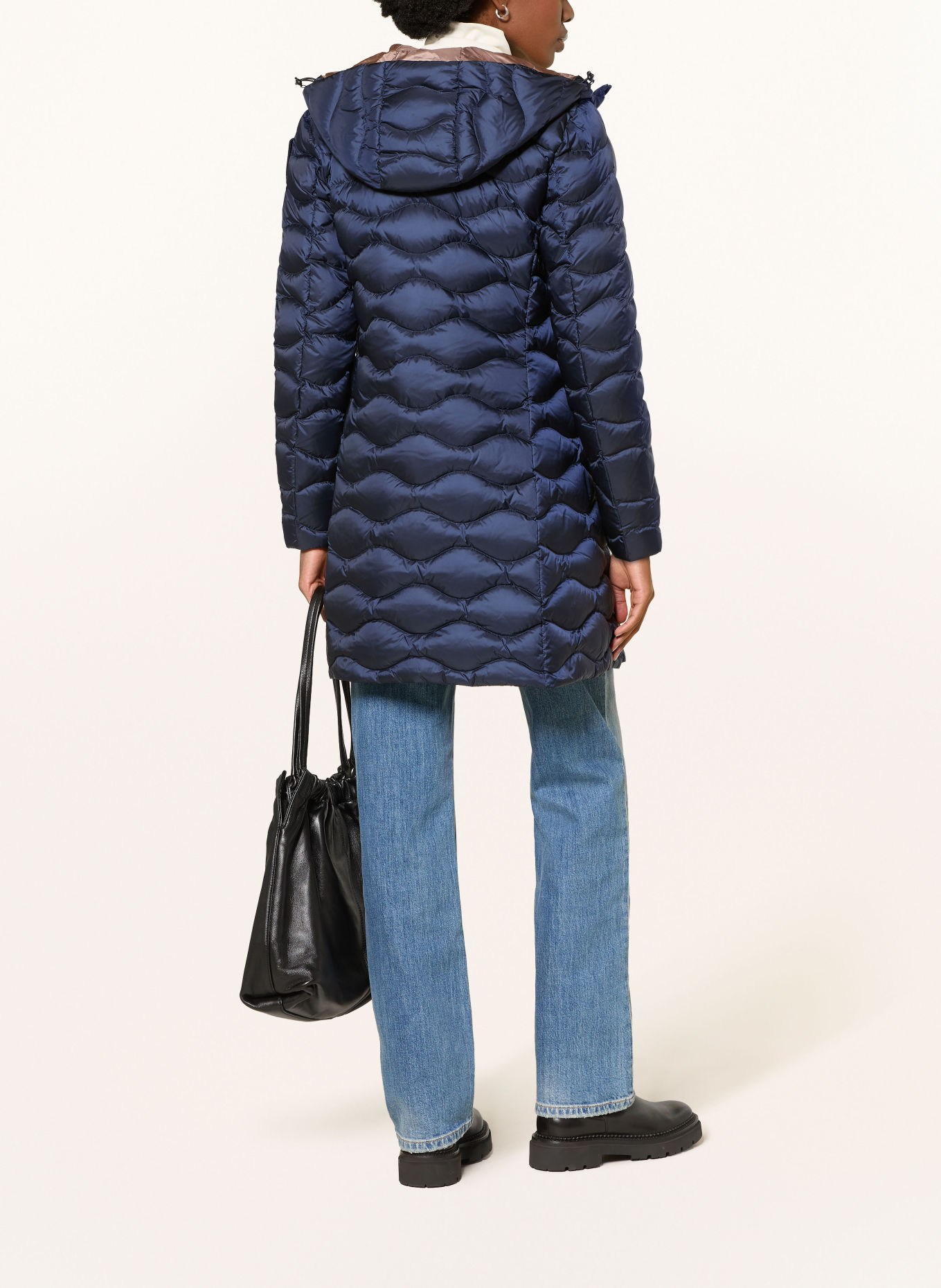 Blauer LYNE Down Jacket with Rhinestones: DARK BLUE
