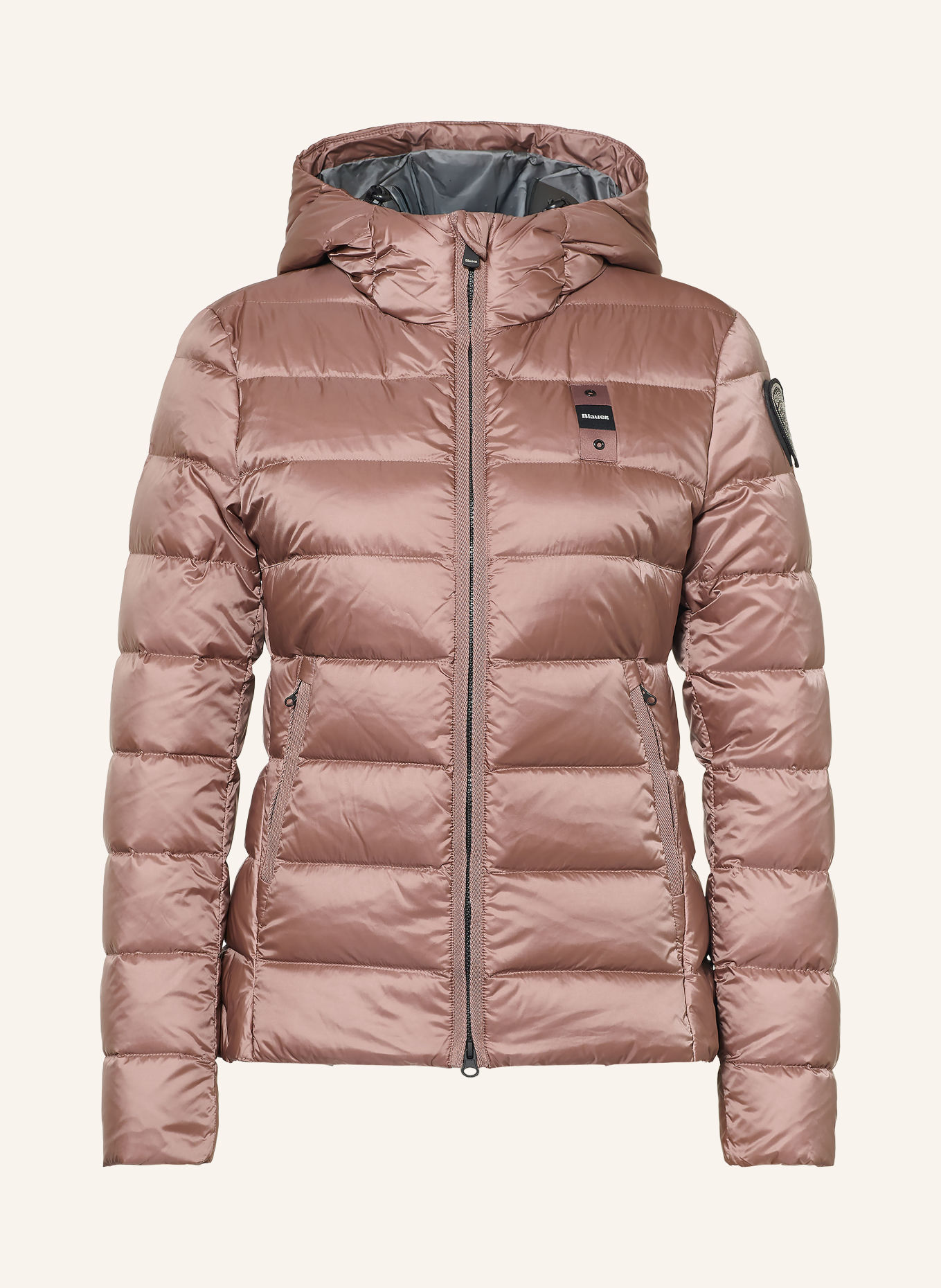 Blauer Lightweight donsjas CHARME: BRUIN / ZILVER / ZWART