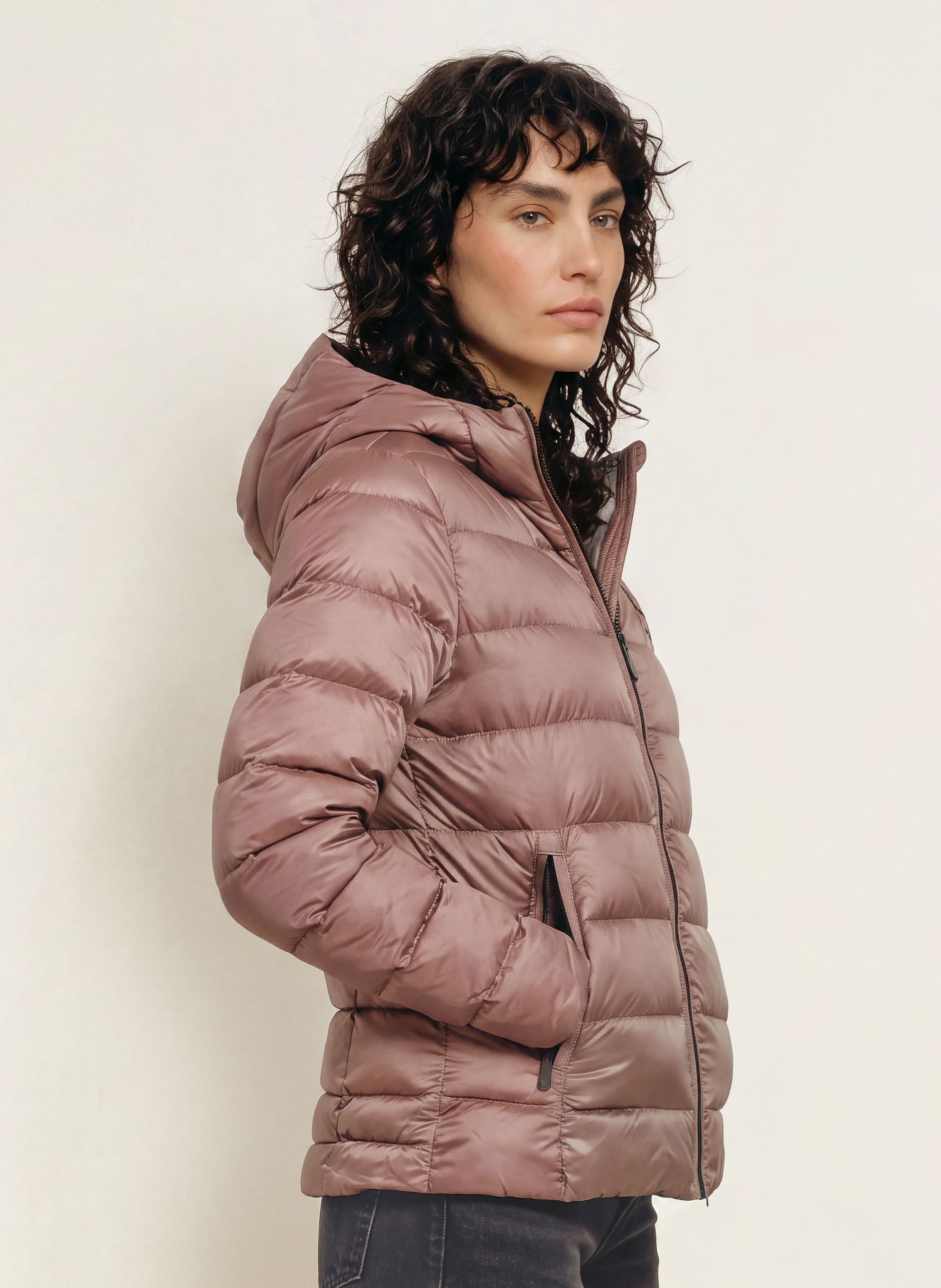 Blauer Lightweight donsjas CHARME: BRUIN / ZILVER / ZWART