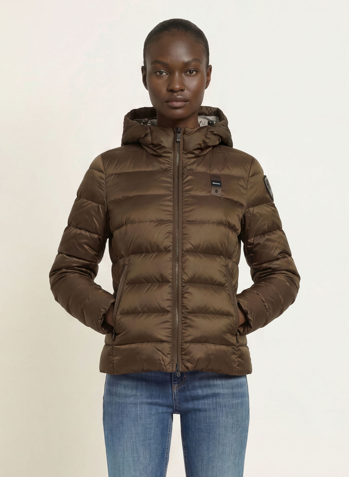 Blauer Doudoune légère CHARME: MARRON / ARGENT / NOIR