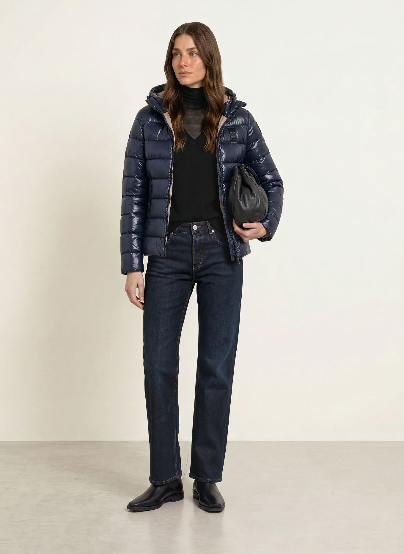 Blauer Steppjacke CAROLL: DUNKELBLAU