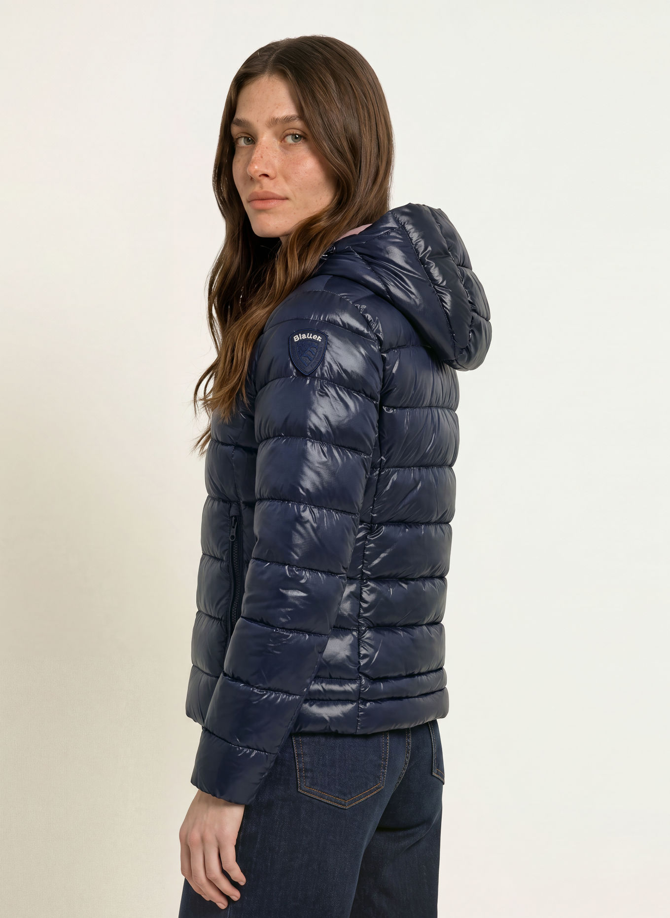 Blauer Steppjacke CAROLL: DUNKELBLAU