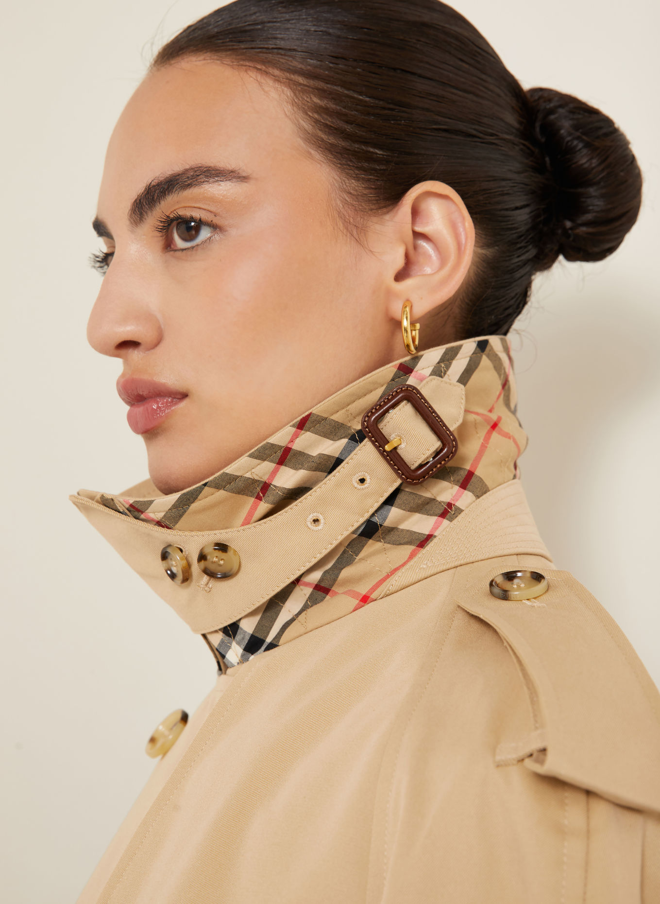 BURBERRY HALTYE Trench coat jacket: CAMEL