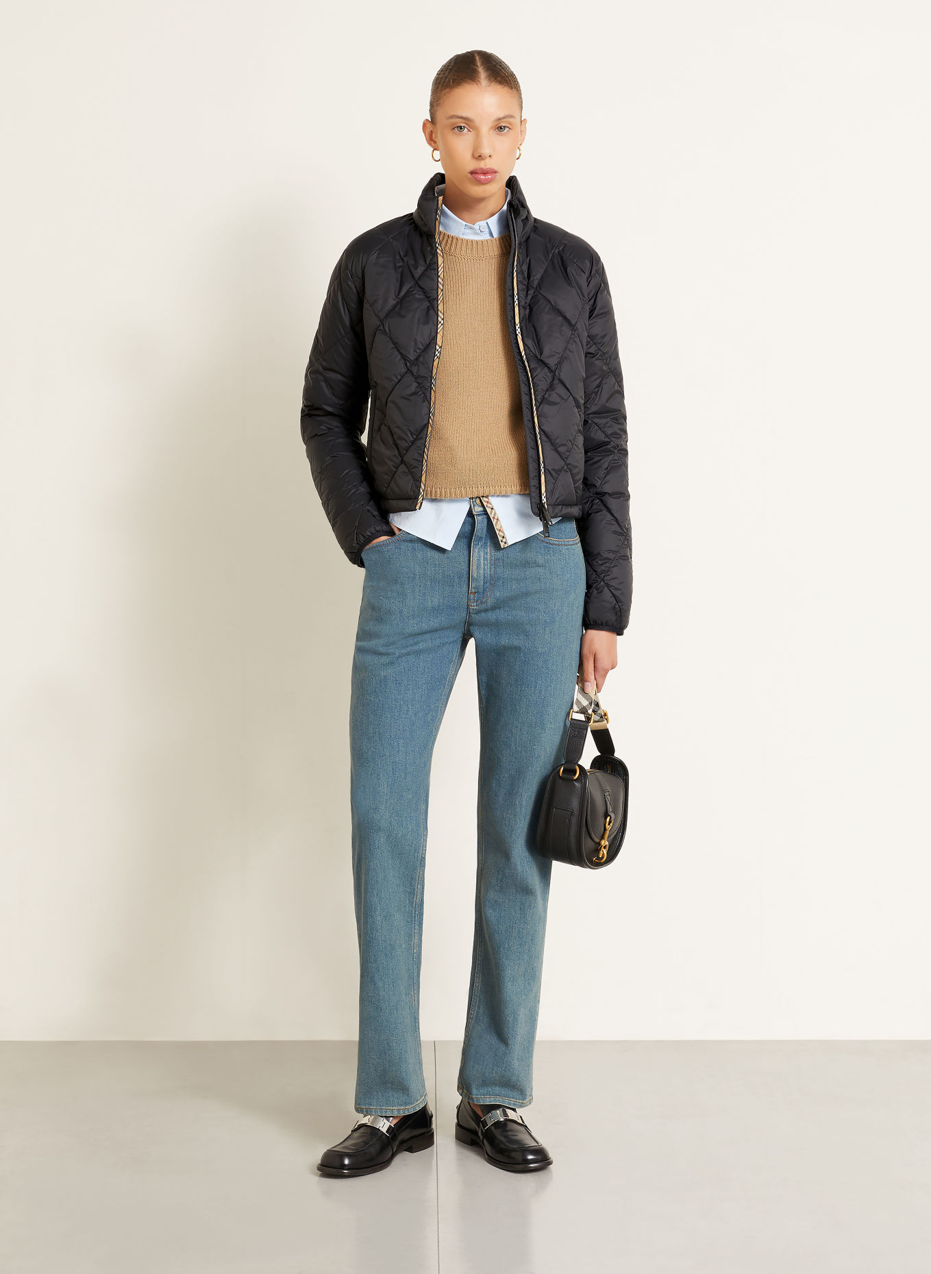 BURBERRY Jacheta matlasată BRAMFORD: NEGRU