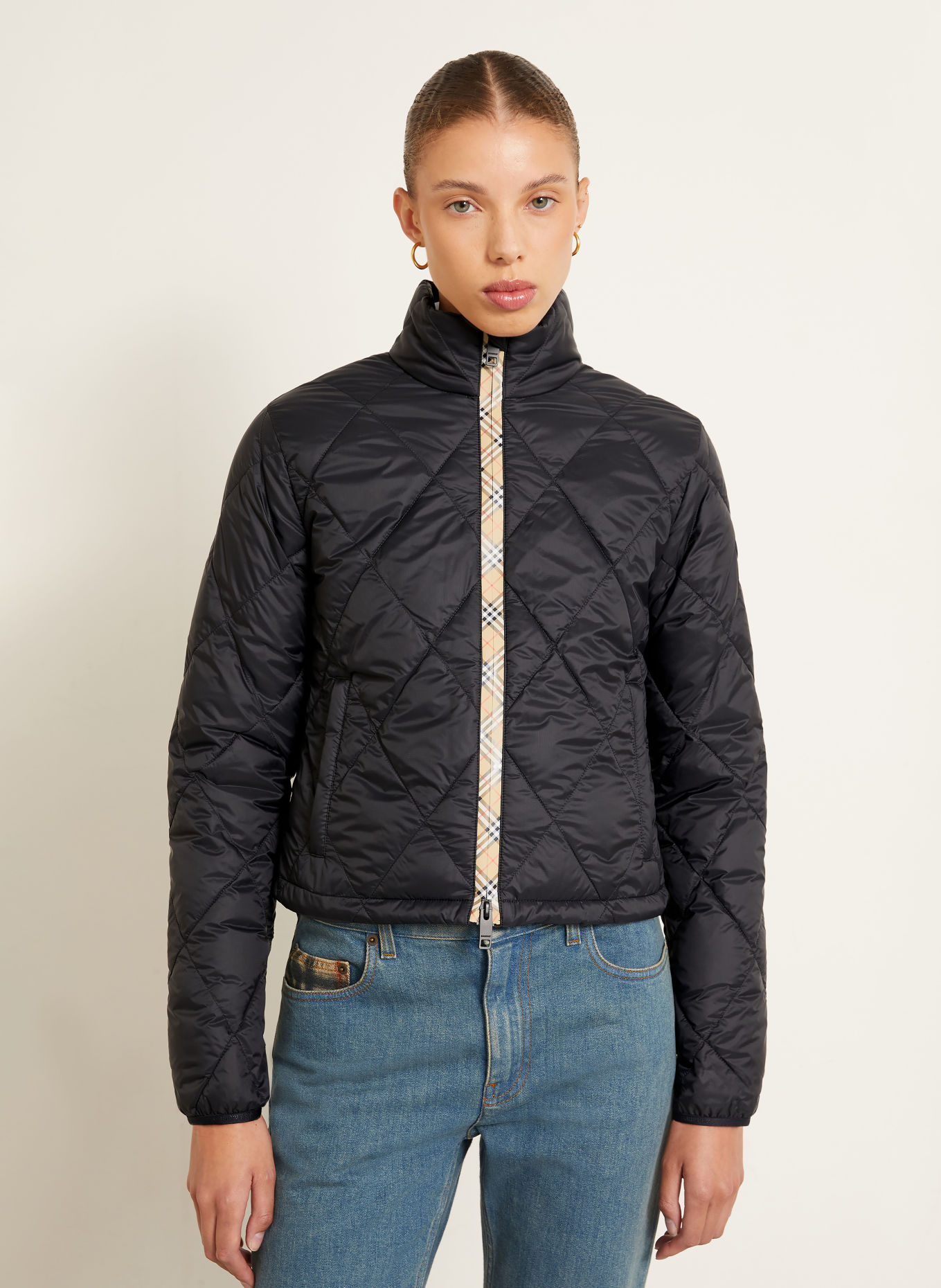 BURBERRY Jacheta matlasată BRAMFORD: NEGRU