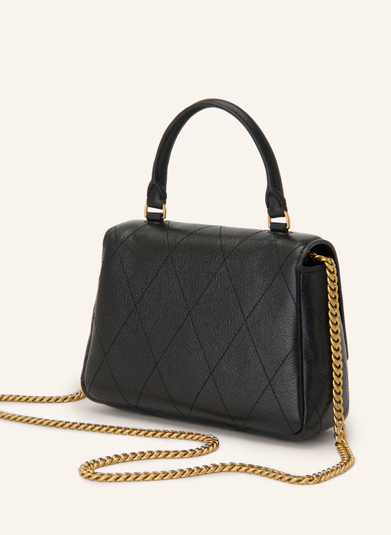 TORY BURCH CHARLIE MINI Crossbody Bag: BLACK / GOLD