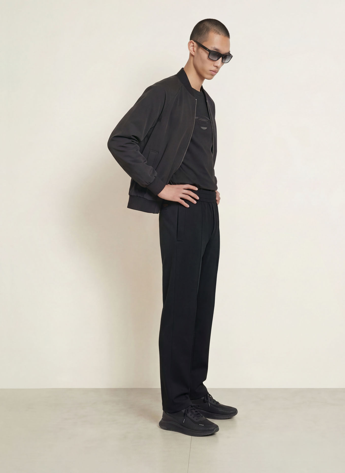 BOSS Hose LEVETE im Jogging-Stil: SCHWARZ