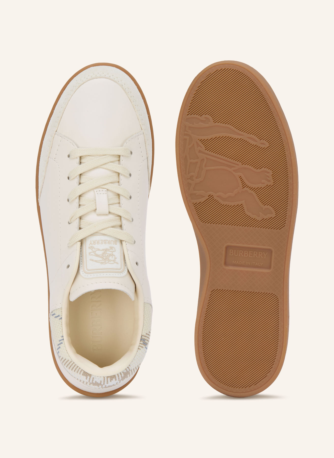BURBERRY Zestaw sneakersów: KREMOWY / BEŻOWY / SZARONIEBIESKI