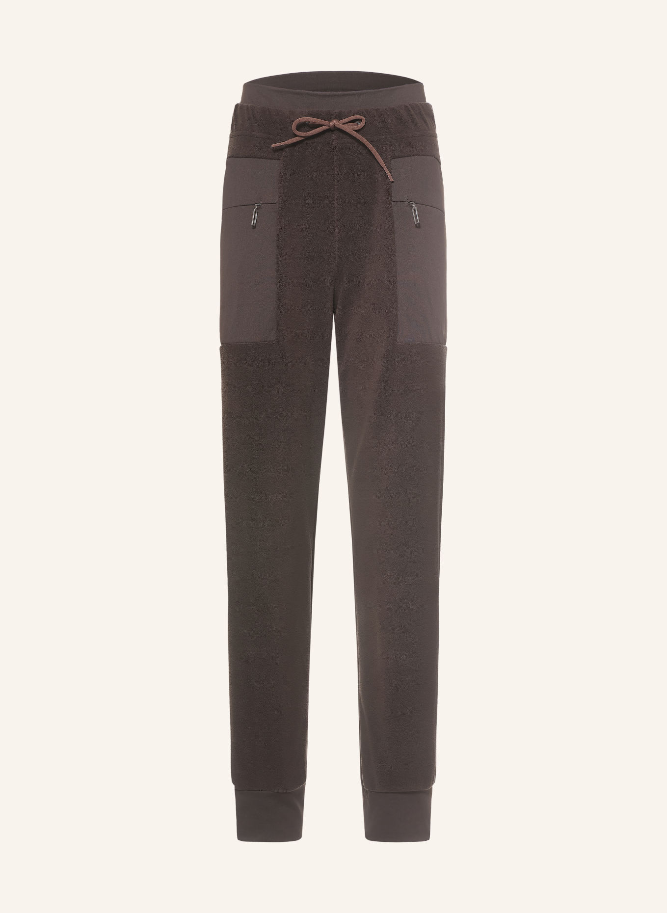 JEANNE BARET Fleecebroek ROCHEFORT: MARRON FONCÉ