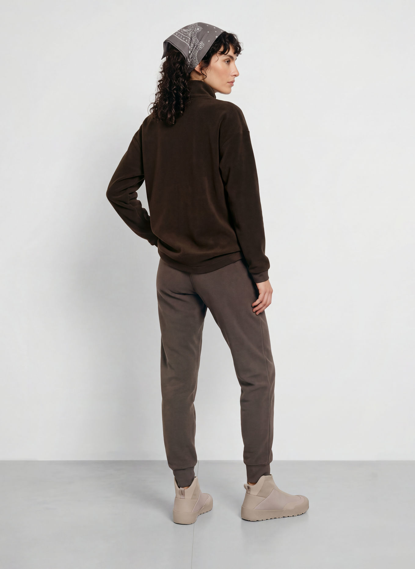 JEANNE BARET Fleecebroek ROCHEFORT: MARRON FONCÉ