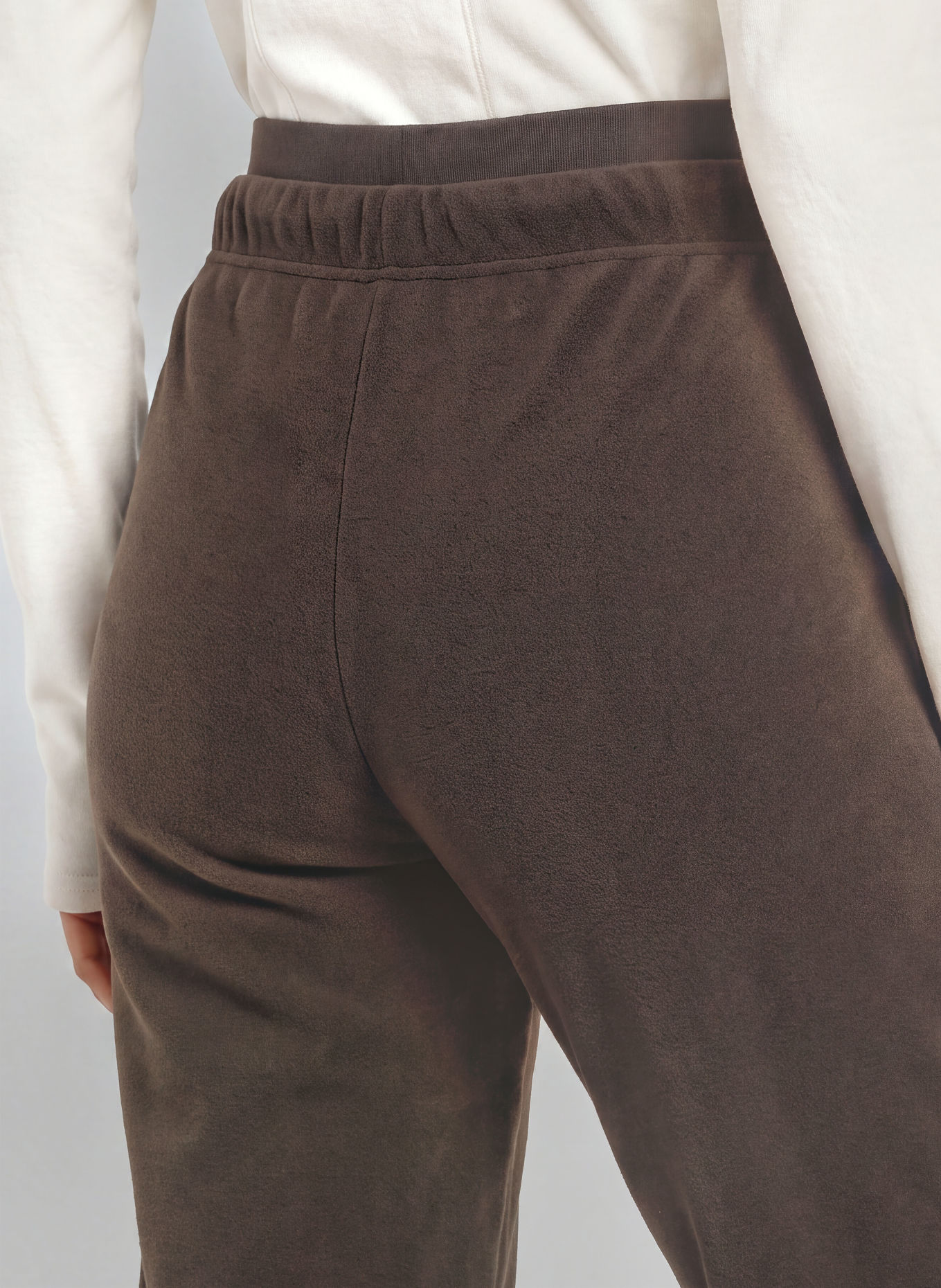 JEANNE BARET Fleecebroek ROCHEFORT: MARRON FONCÉ