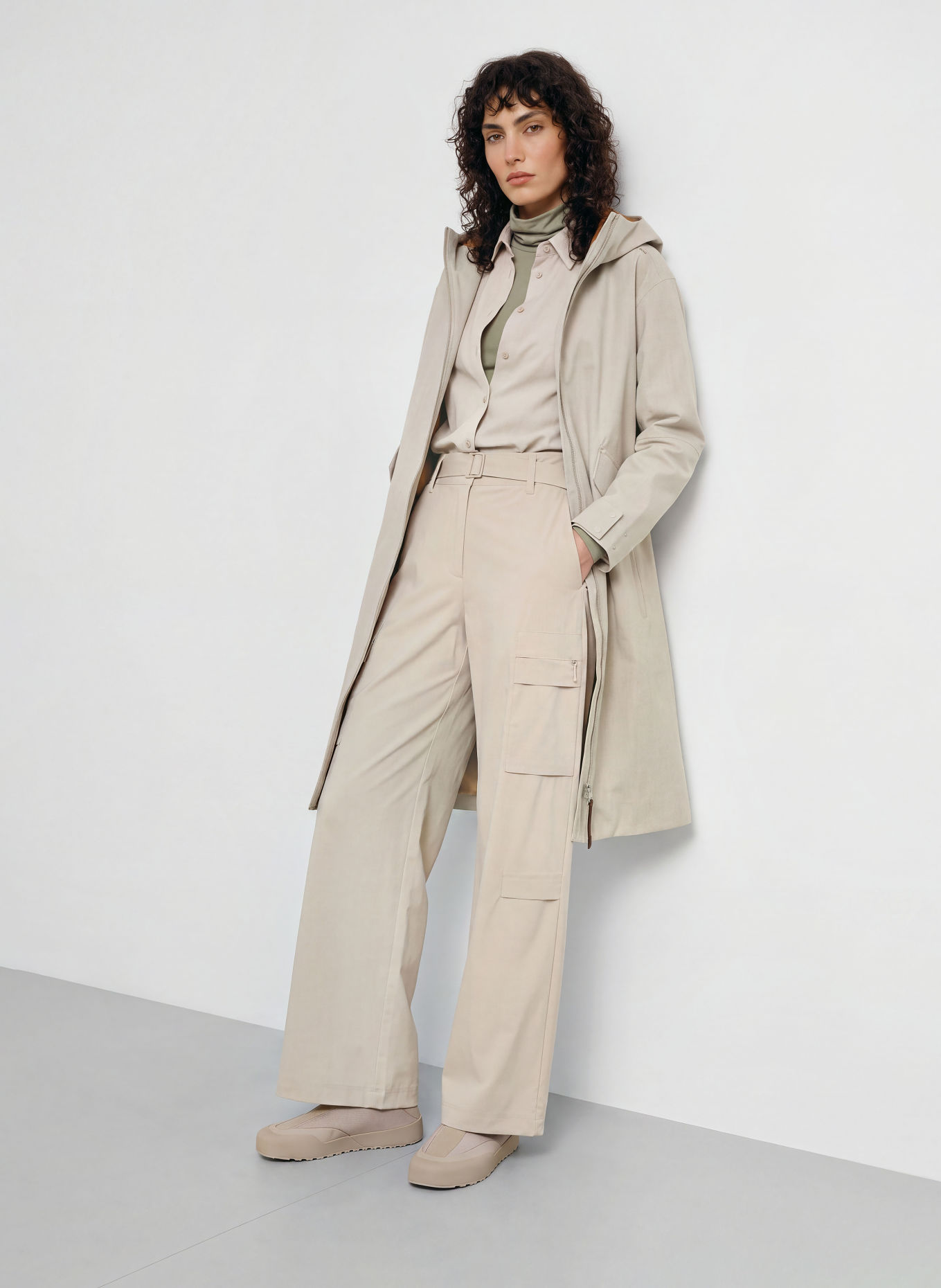 JEANNE BARET Parka HELLA: LICHTGRIJS