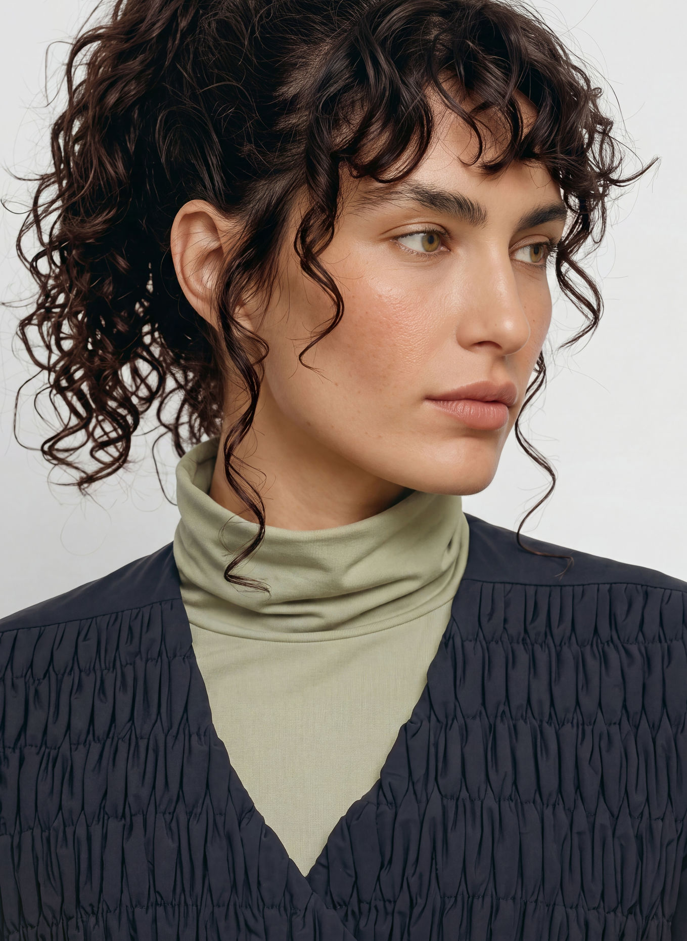 JEANNE BARET SKYE Wrap Jacket: BLACK