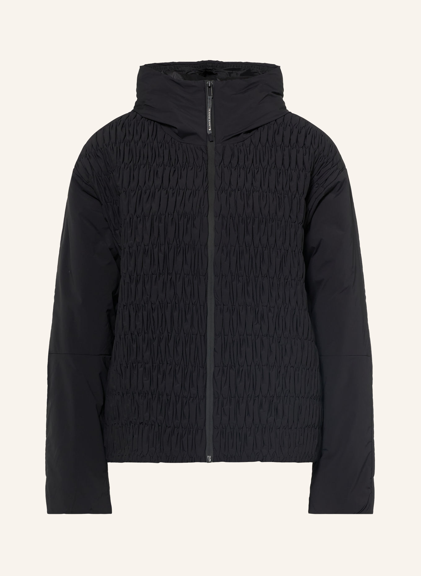 JEANNE BARET Gewatteerde jas SKYE: ZWART