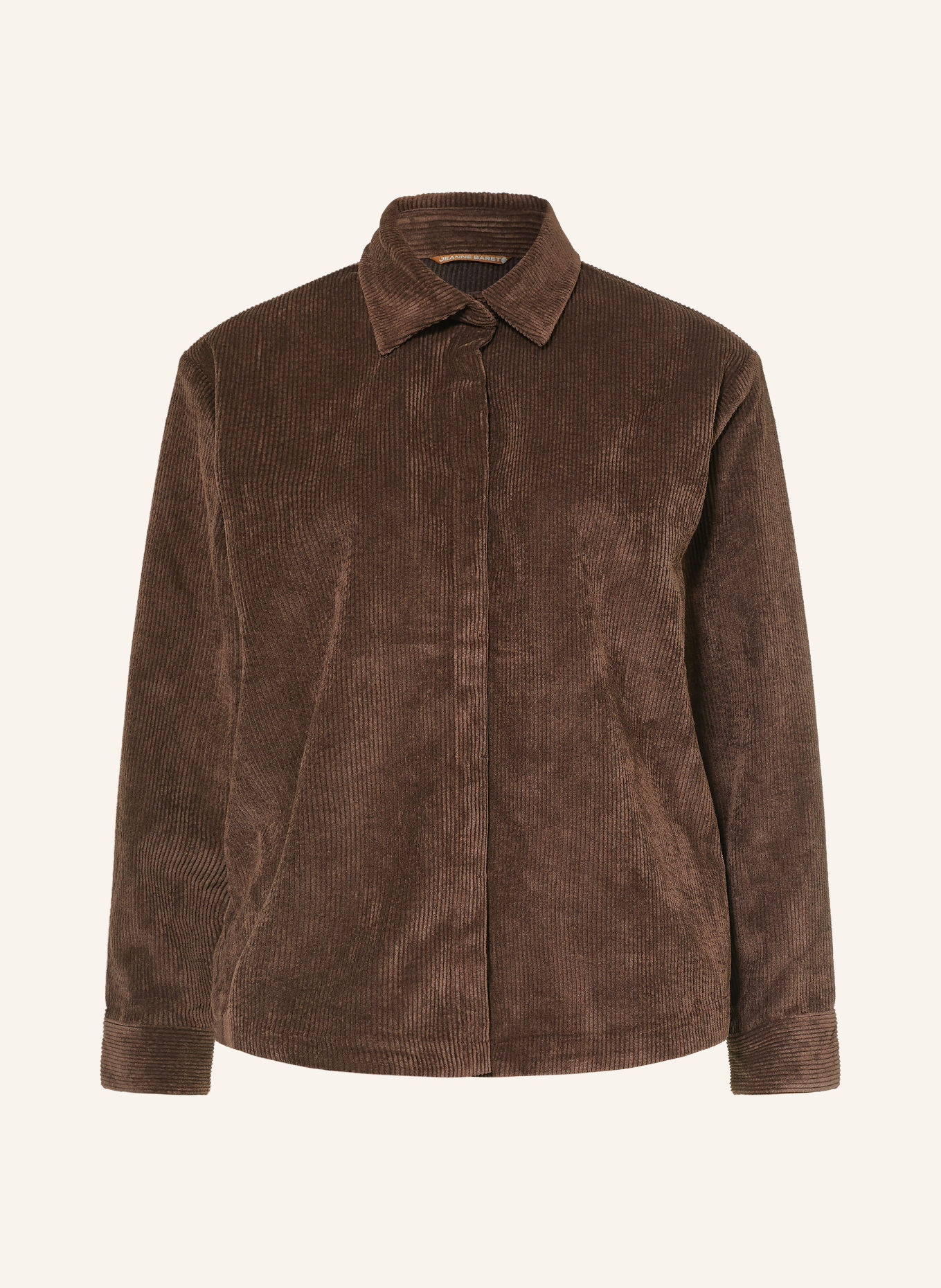 JEANNE BARET Overshirt FAROE aus Cord: DUNKELBRAUN
