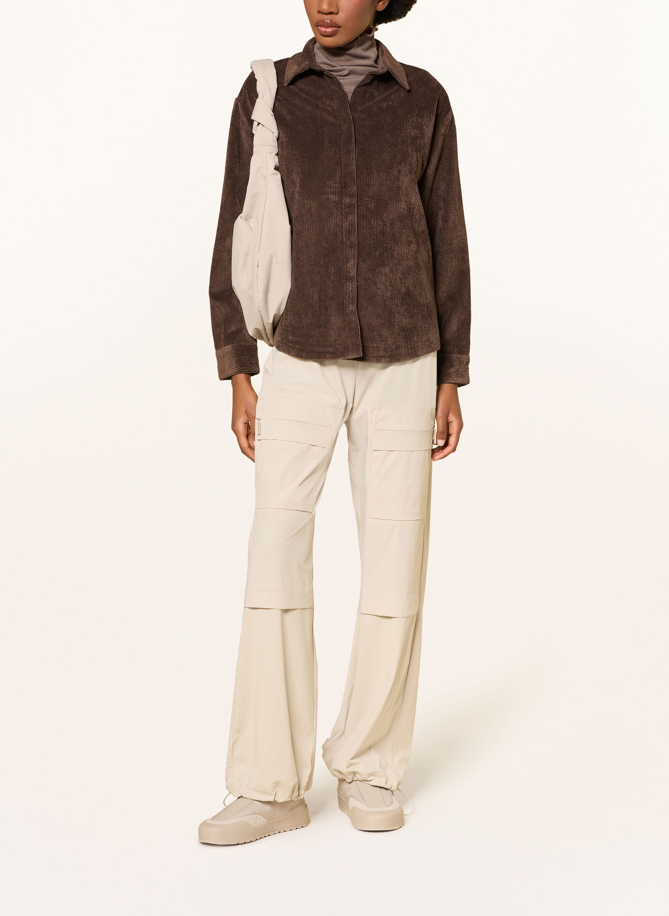 JEANNE BARET Overshirt FAROE aus Cord: DUNKELBRAUN